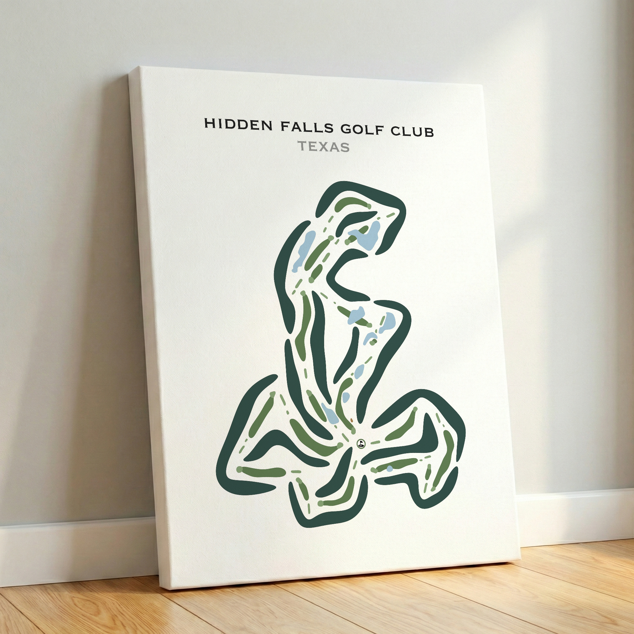 Hidden Falls Golf Club, Texas - Printed Golf Course