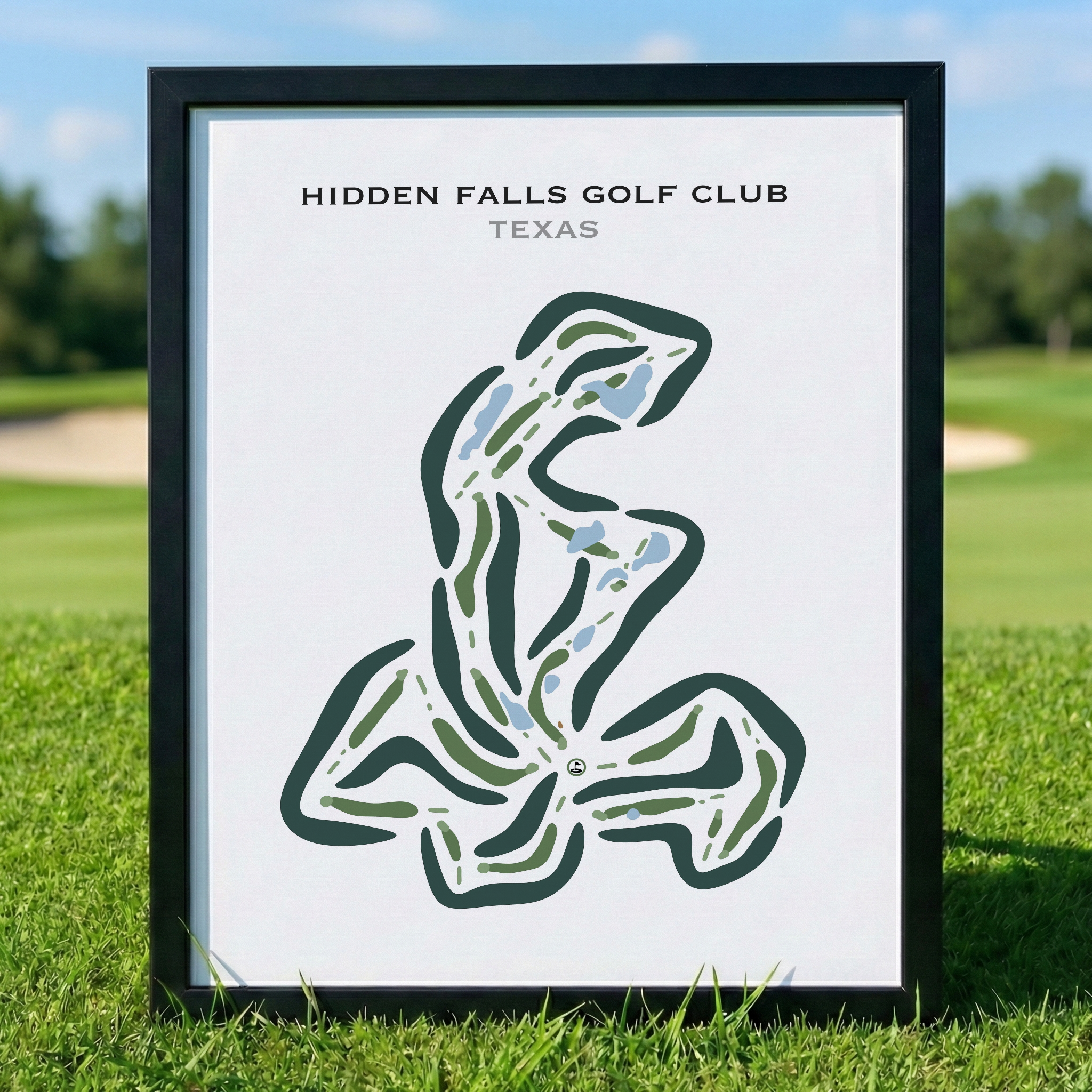 Hidden Falls Golf Club, Texas - Printed Golf Course