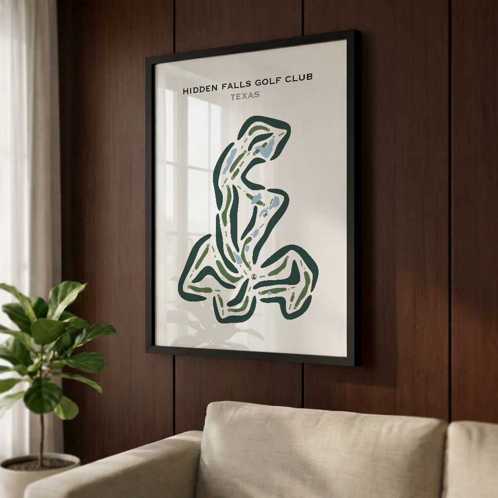Hidden Falls Golf Club, Texas - Printed Golf Course