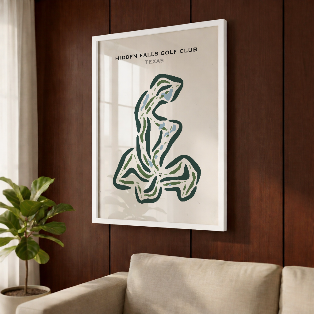 Hidden Falls Golf Club, Texas - Printed Golf Course