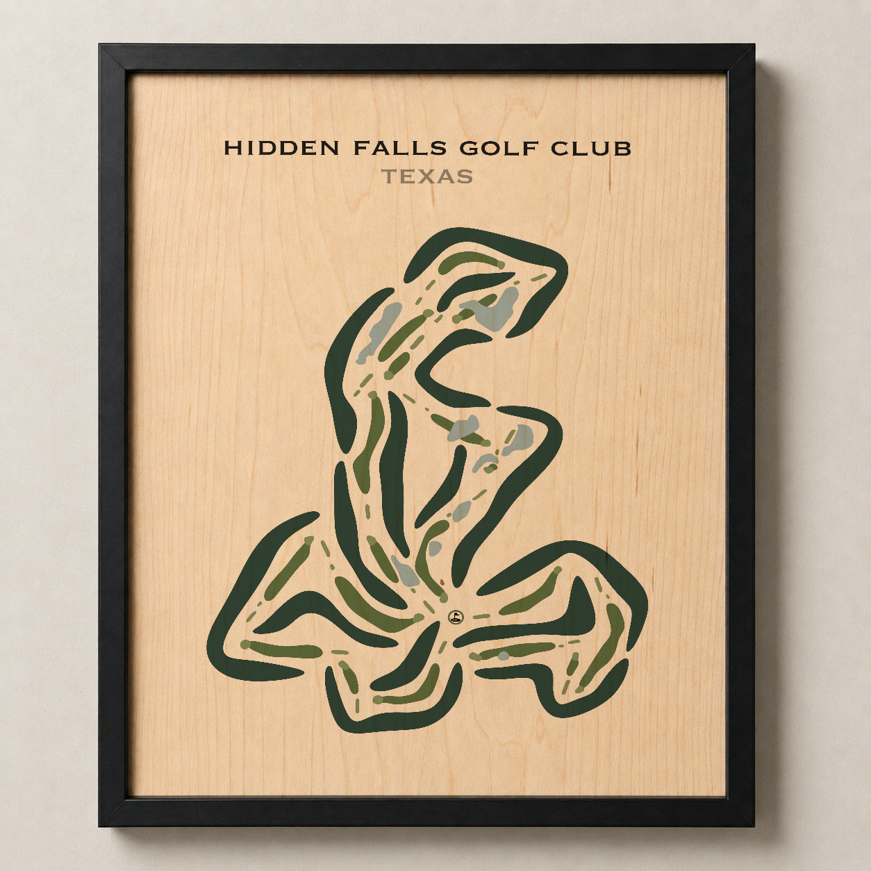 Hidden Falls Golf Club, Texas - Printed Golf Course