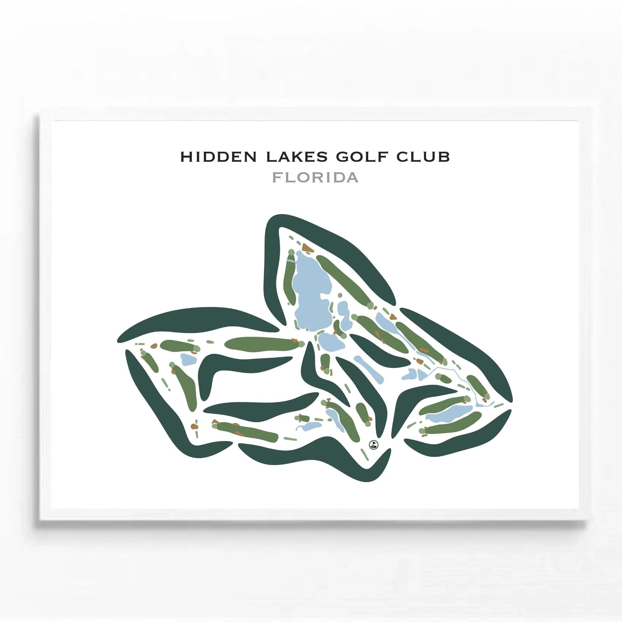 Hidden Lakes Golf Club, New Smyrna, Florida - Printed Golf Courses