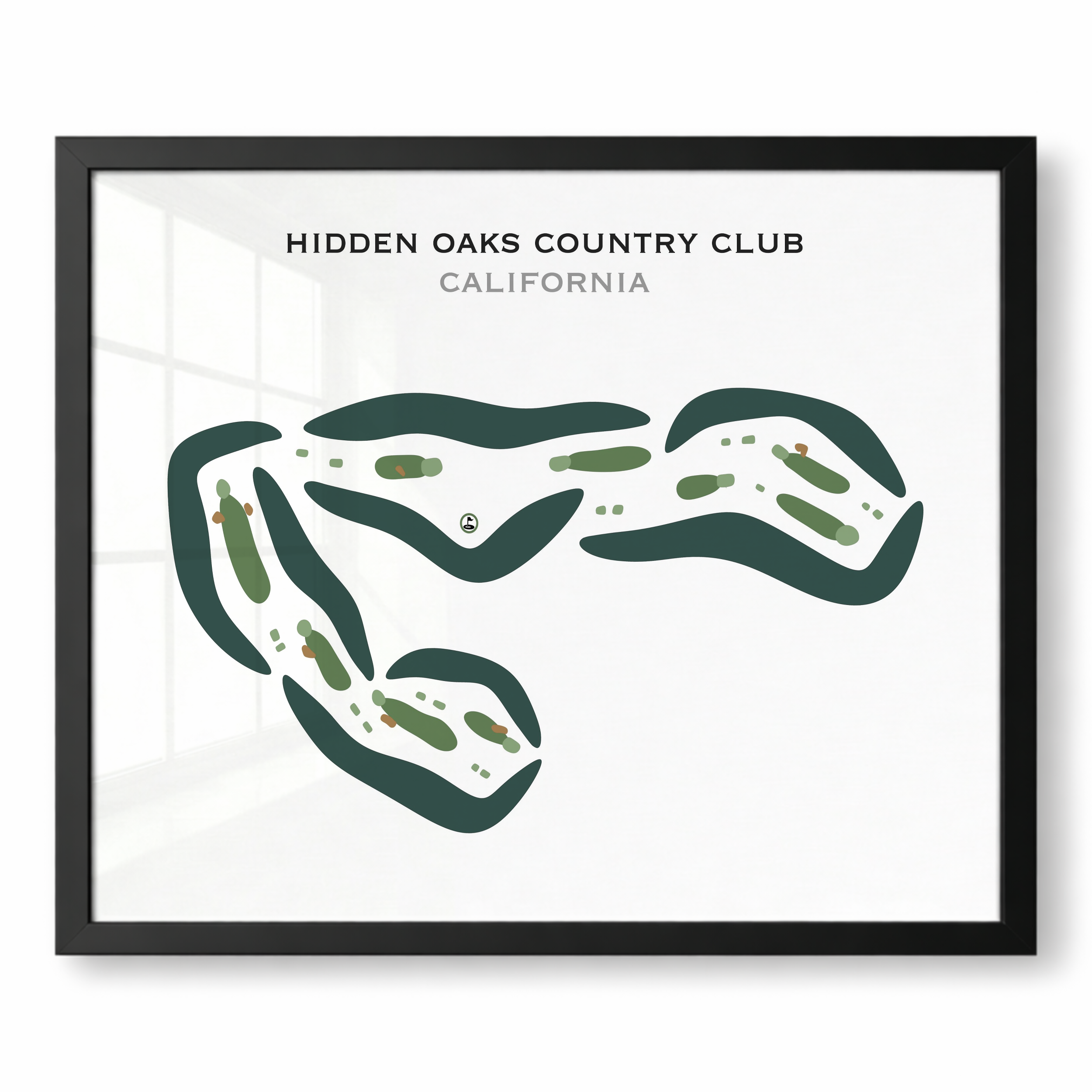 Hidden Oaks Country Club, California - Printed Golf Courses