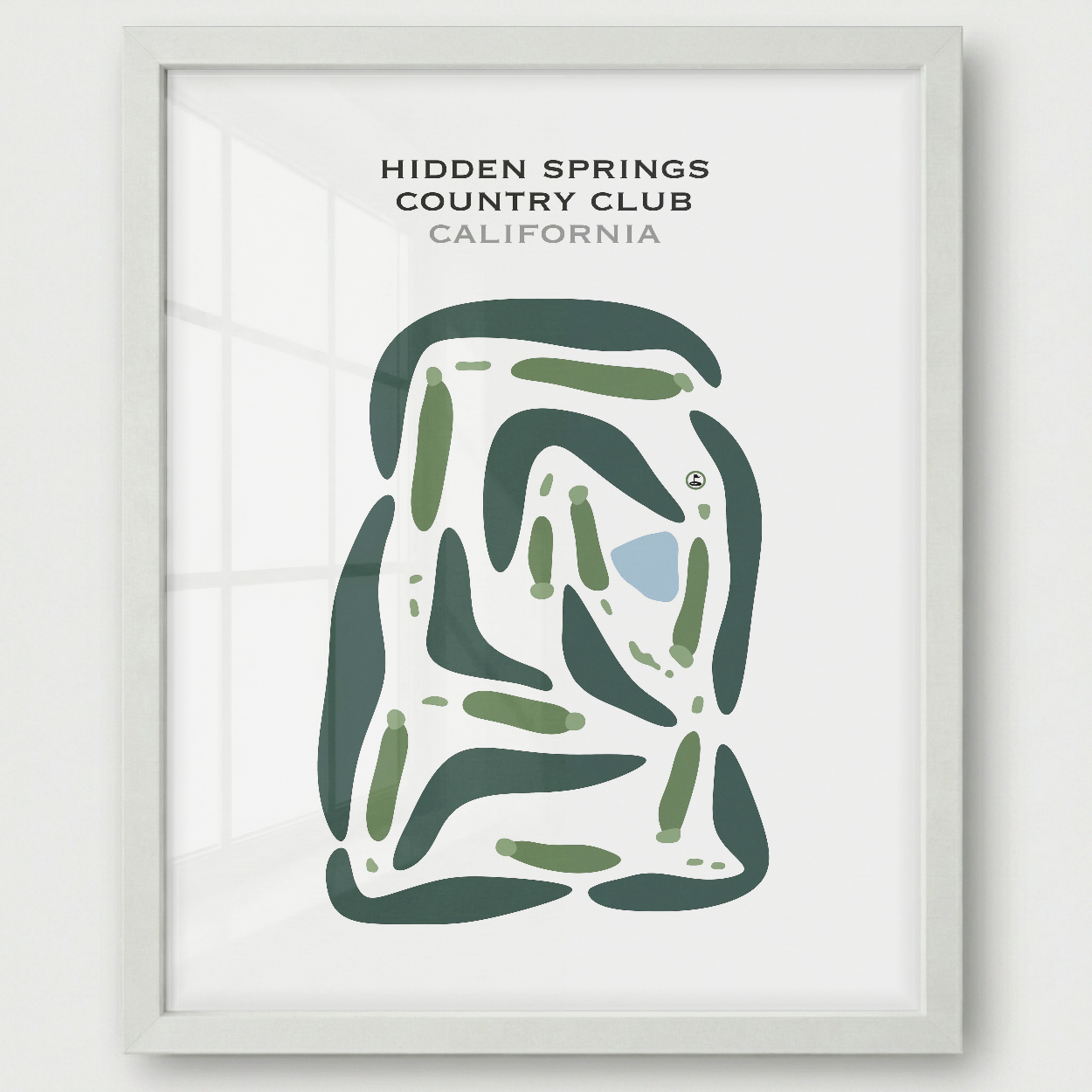 Hidden Springs Country Club, California - Printed Golf Courses