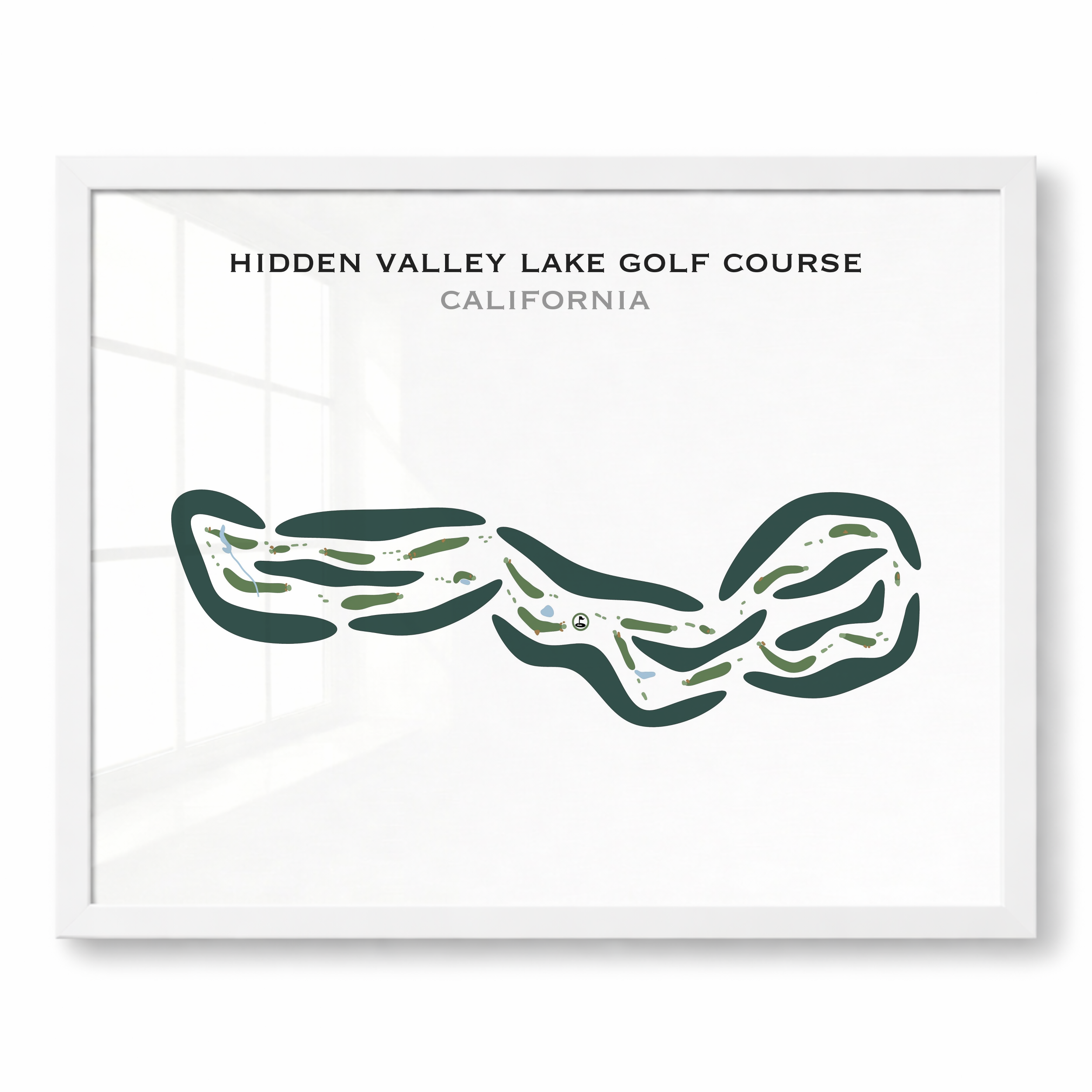 Hidden Valley Lake Golf Course, California - Printed Golf Courses