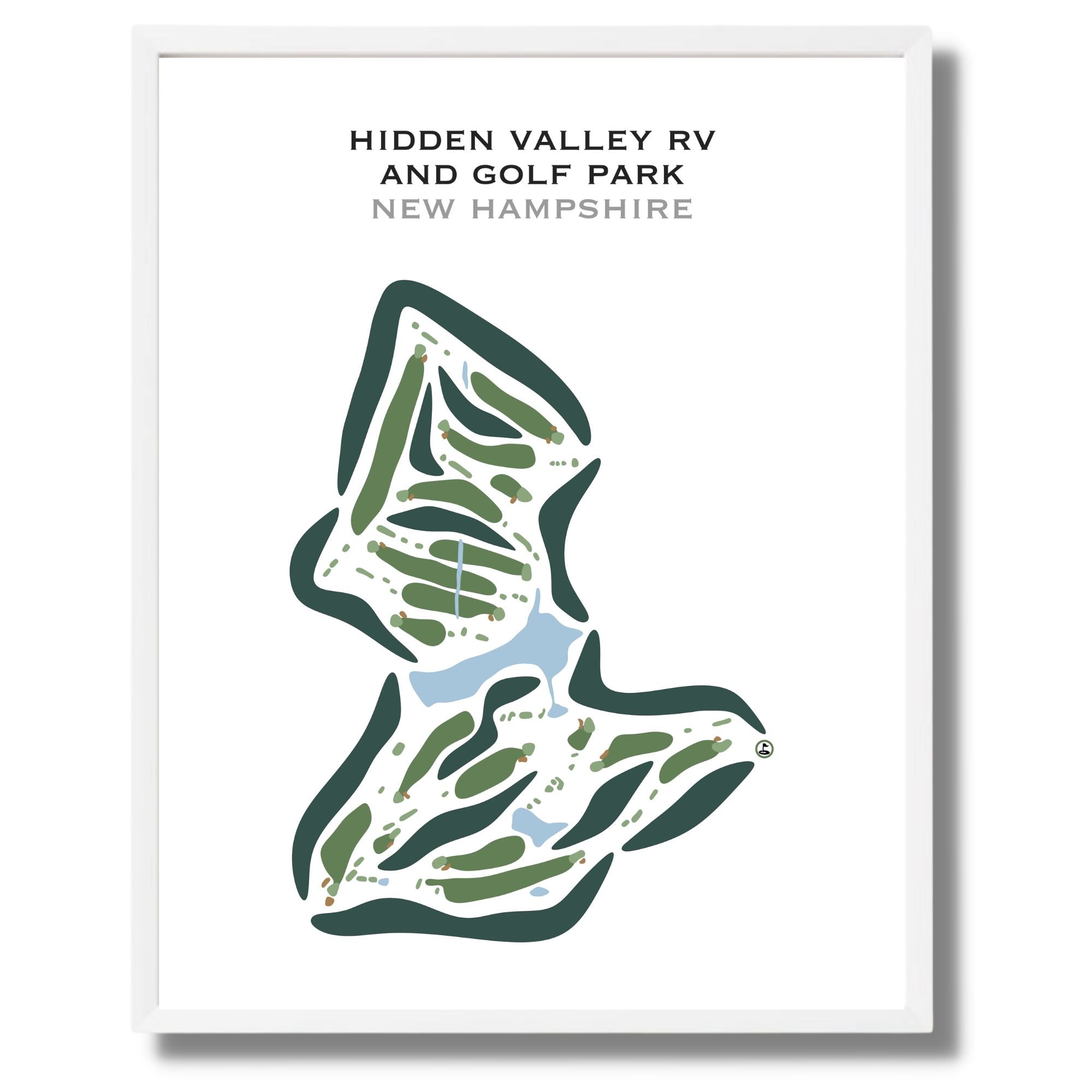 Hidden Valley RV & Golf Park, New Hampshire - Printed Golf Courses