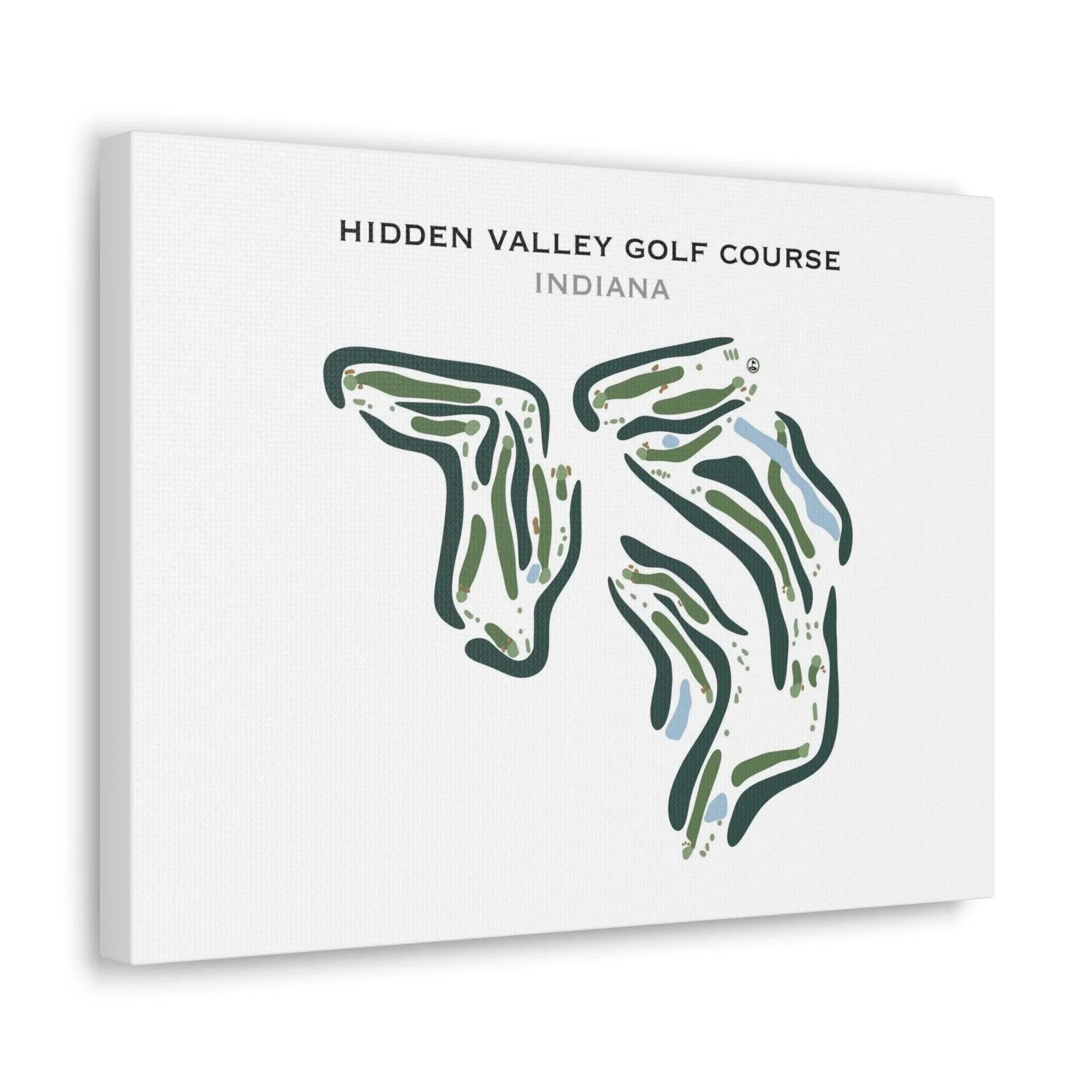 Hidden Valley Golf Course, Indiana - Printed Golf Course