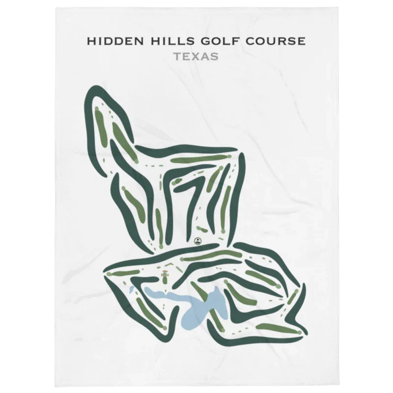 Hidden Hills Golf Course, Texas - Printed Golf Courses