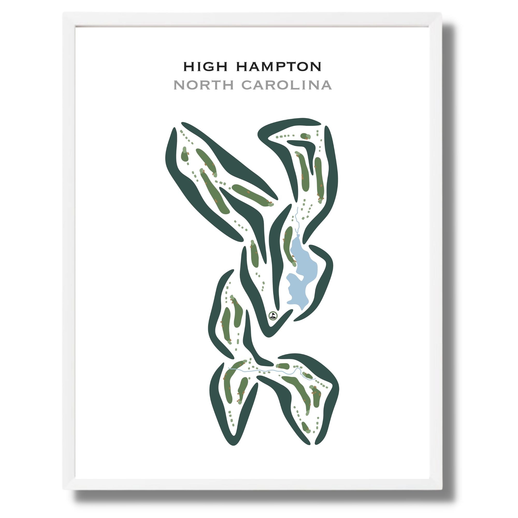 High Hampton, North Carolina - Printed Golf Courses