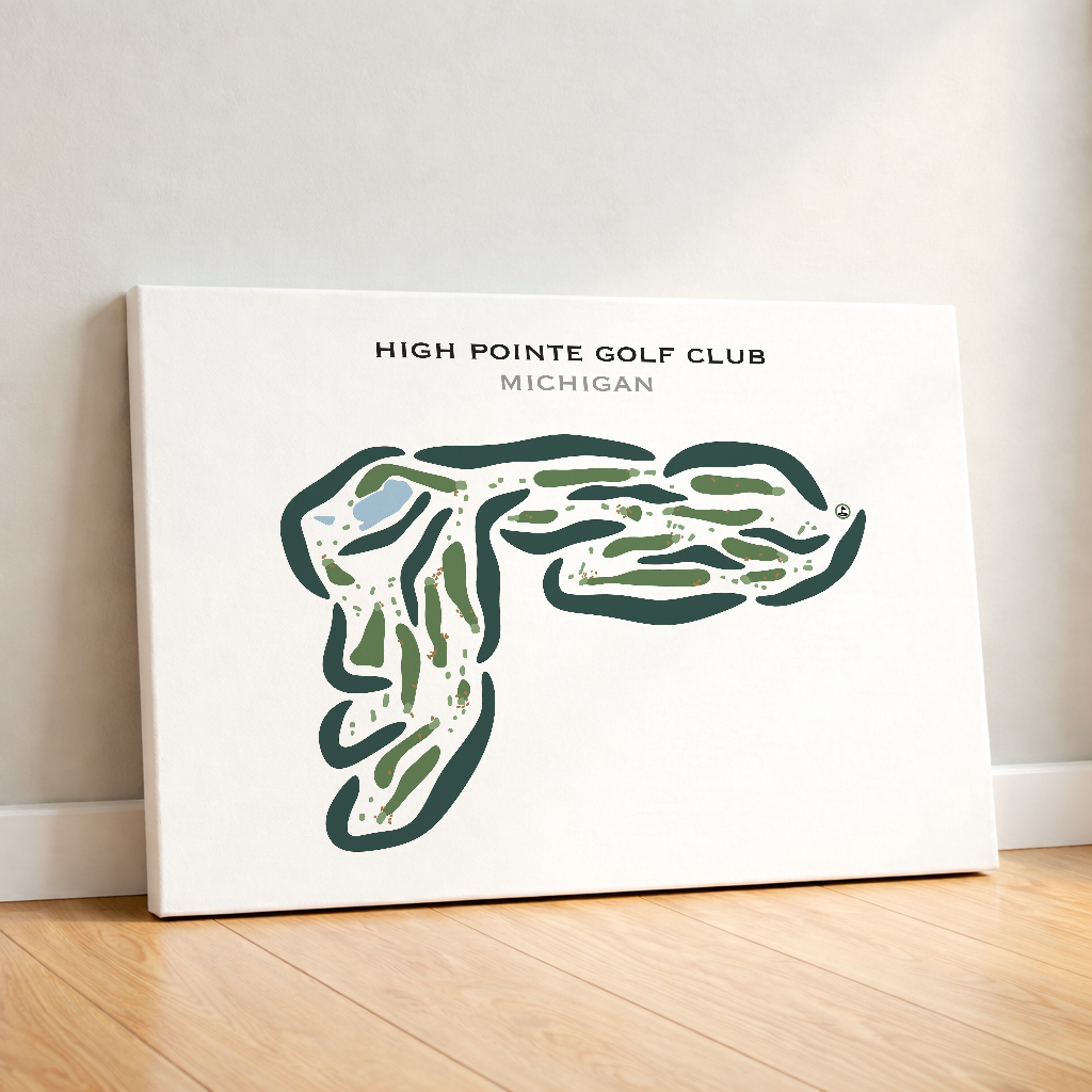 High Pointe Golf Club, Michigan - Printed Golf Courses