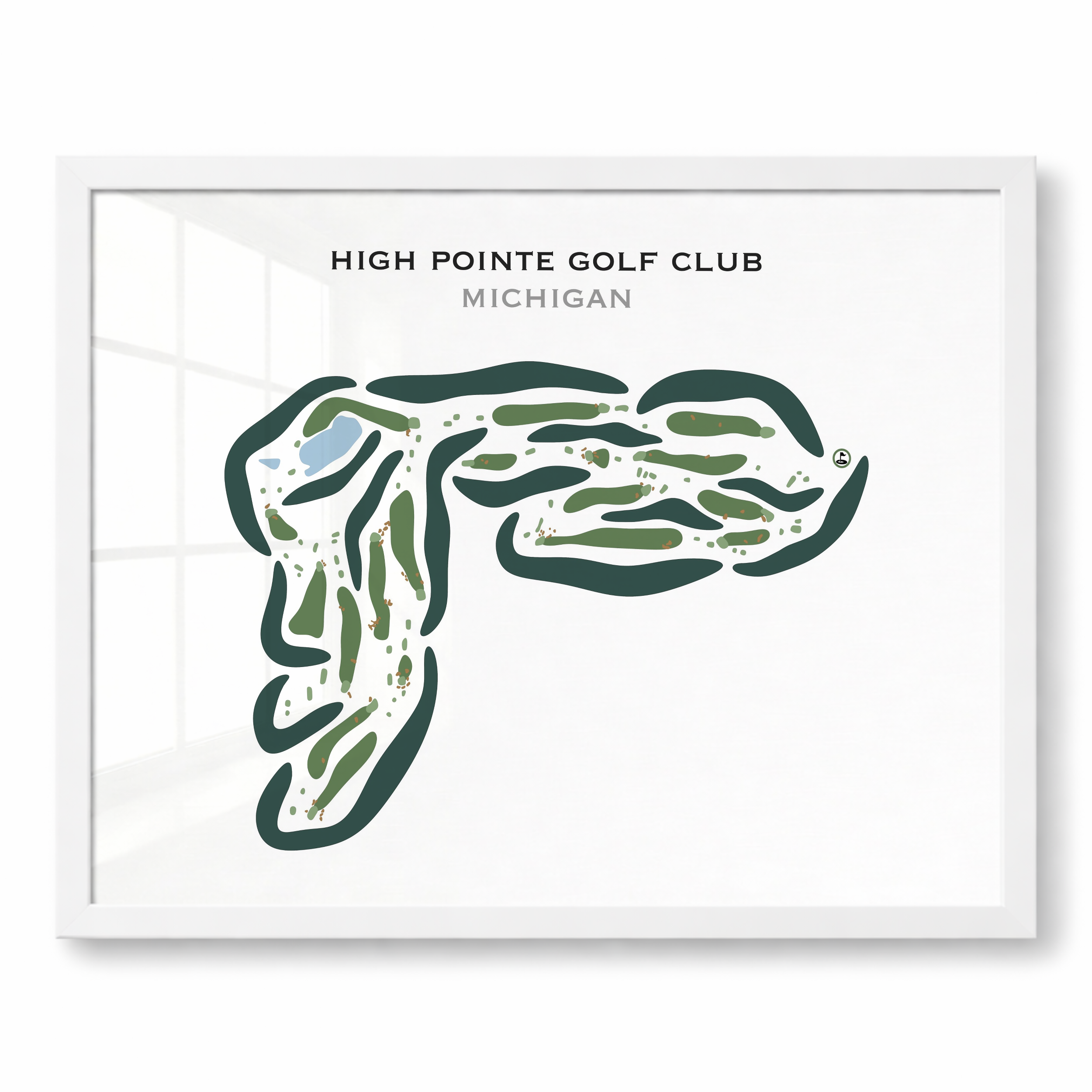 High Pointe Golf Club, Michigan - Printed Golf Courses