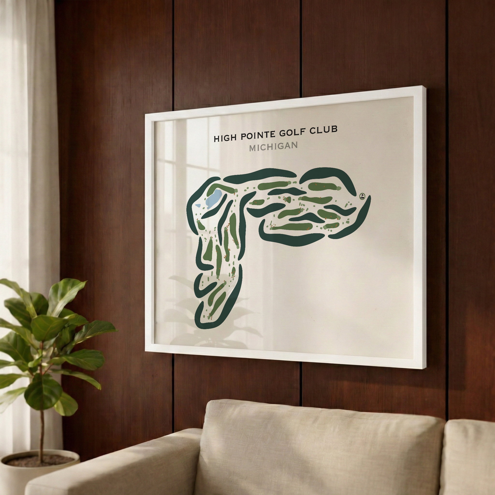 High Pointe Golf Club, Michigan - Printed Golf Courses