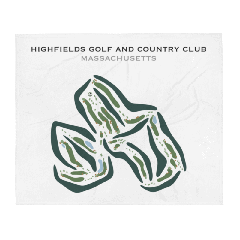 Highfields Golf & Country Club, Massachusetts - Printed Golf Courses