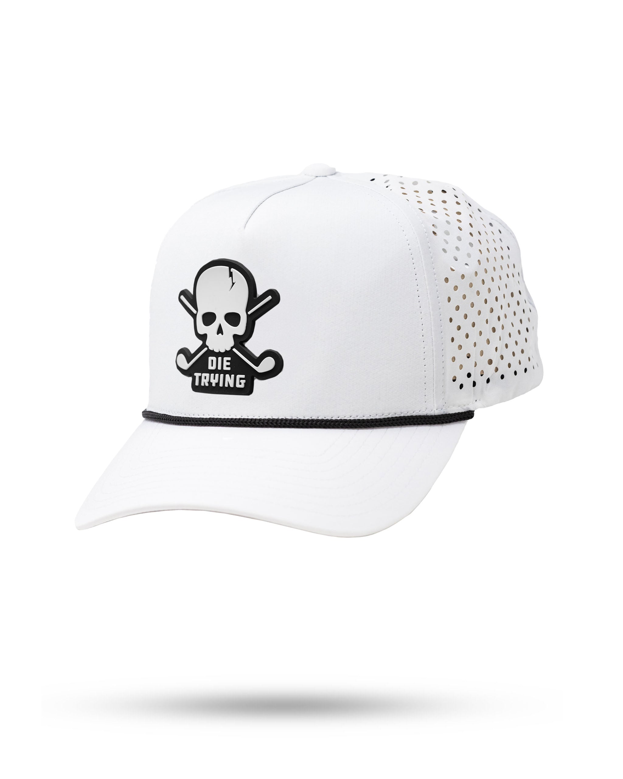 Perforated Rope Hat - Die Trying - White