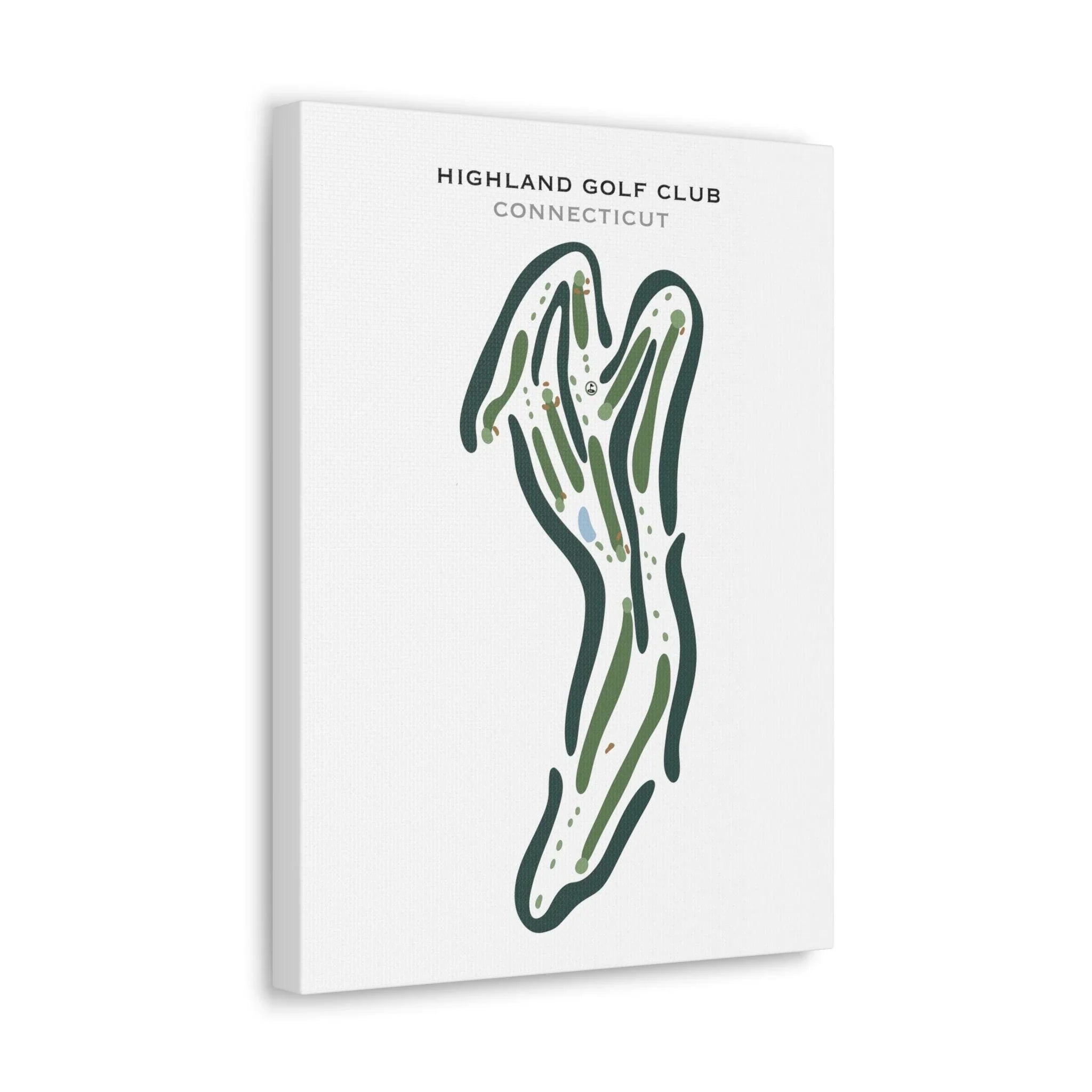 Highland Golf Club, Connecticut - Printed Golf Courses