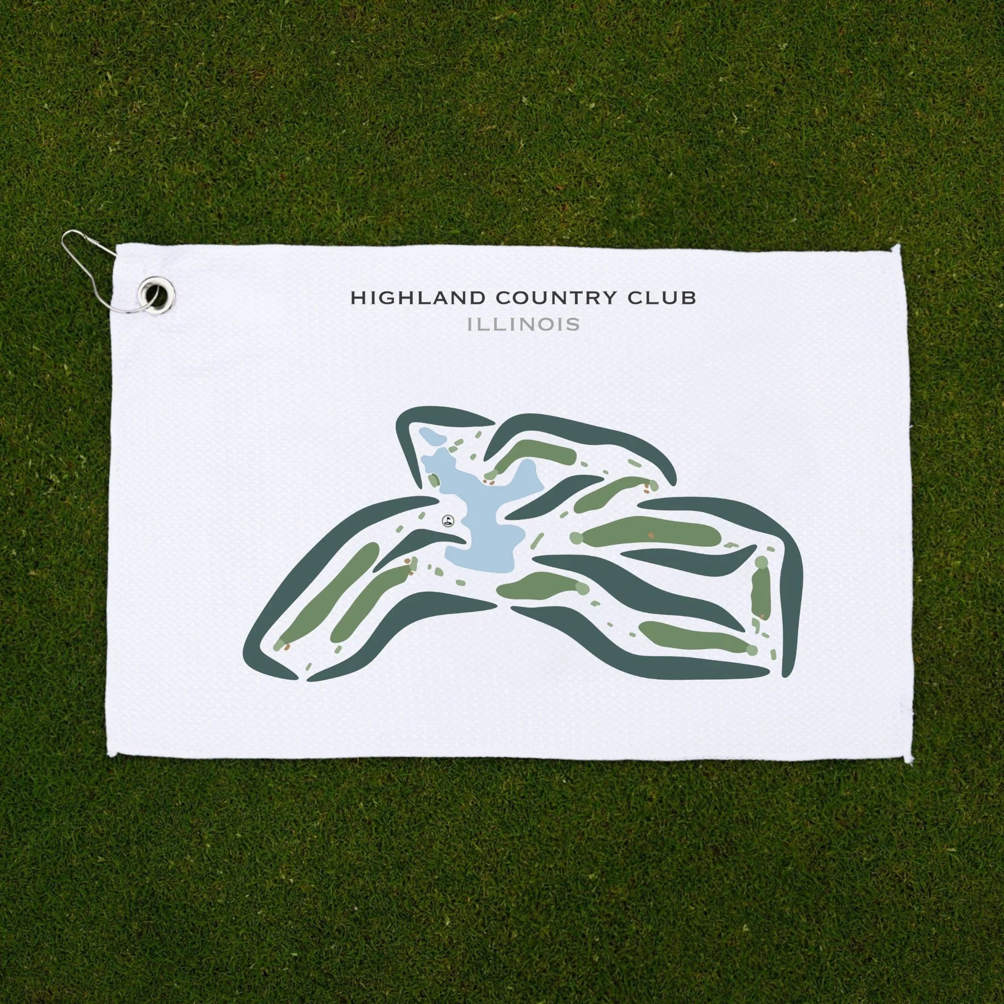 Highland Country Club, Illinois - Printed Golf Courses