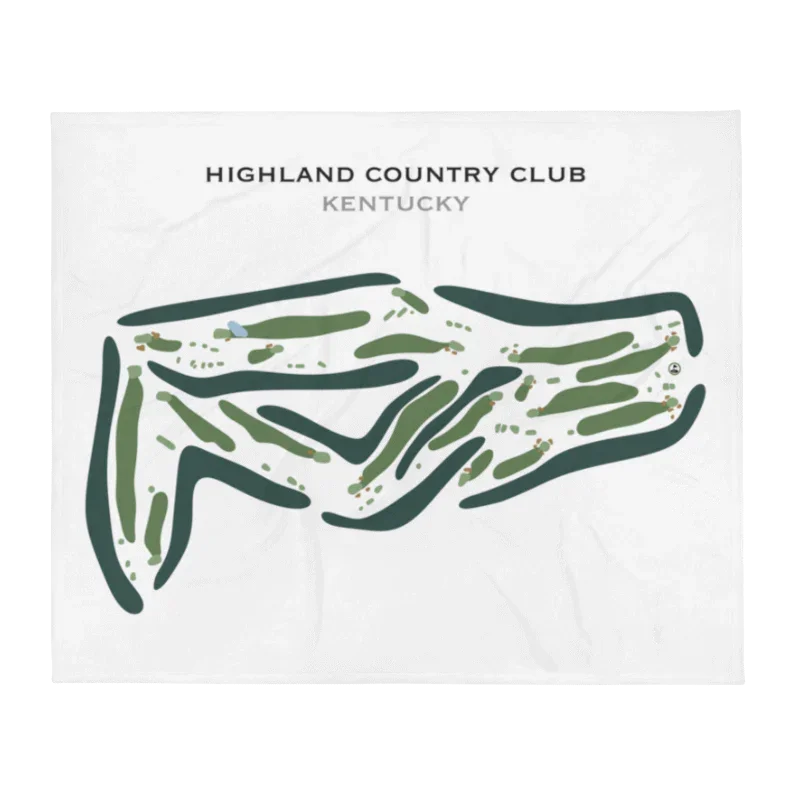 Highland Country Club, Kentucky - Printed Golf Course