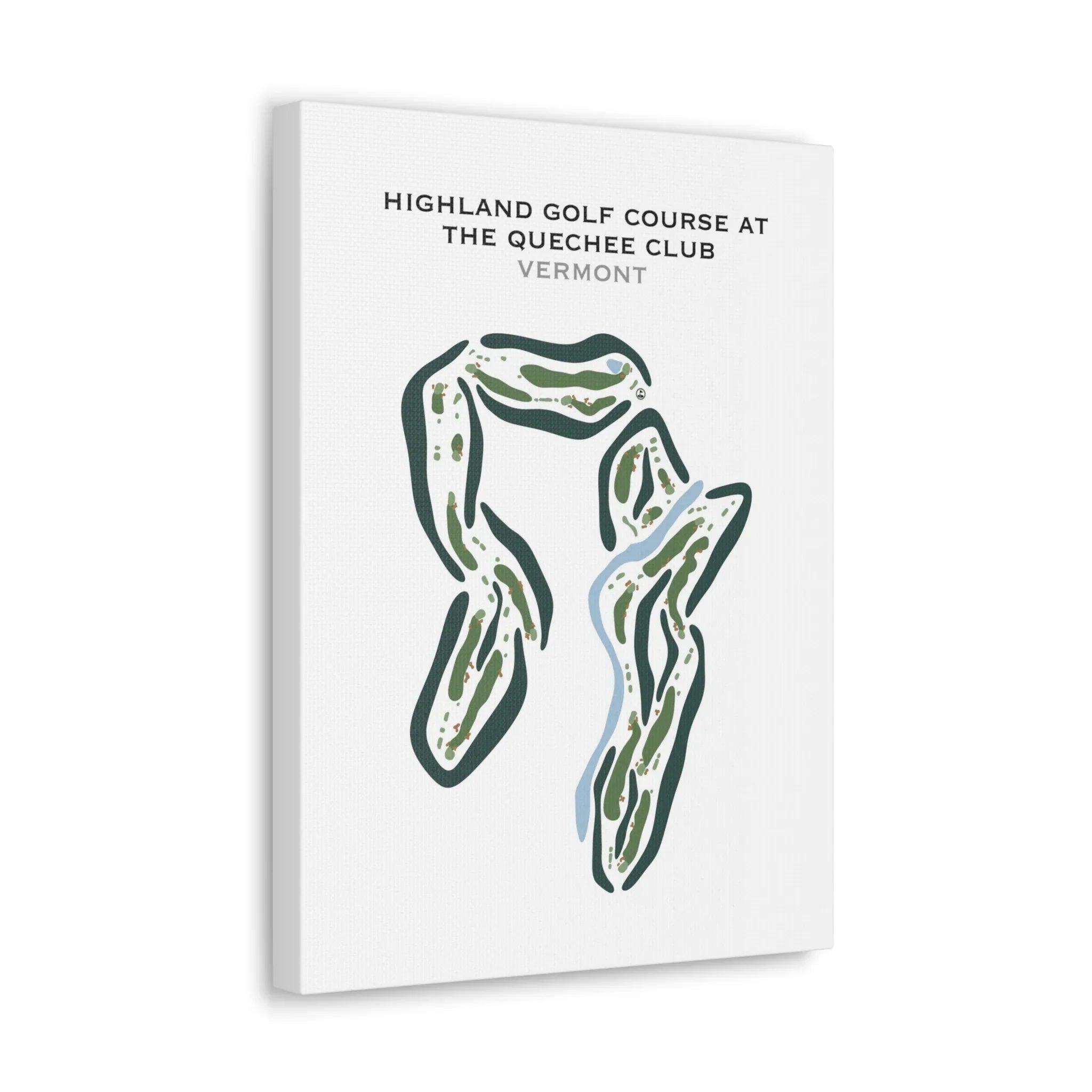 Highland Golf Course at The Quechee Club, Vermont (18 Holes) - Printed Golf Courses