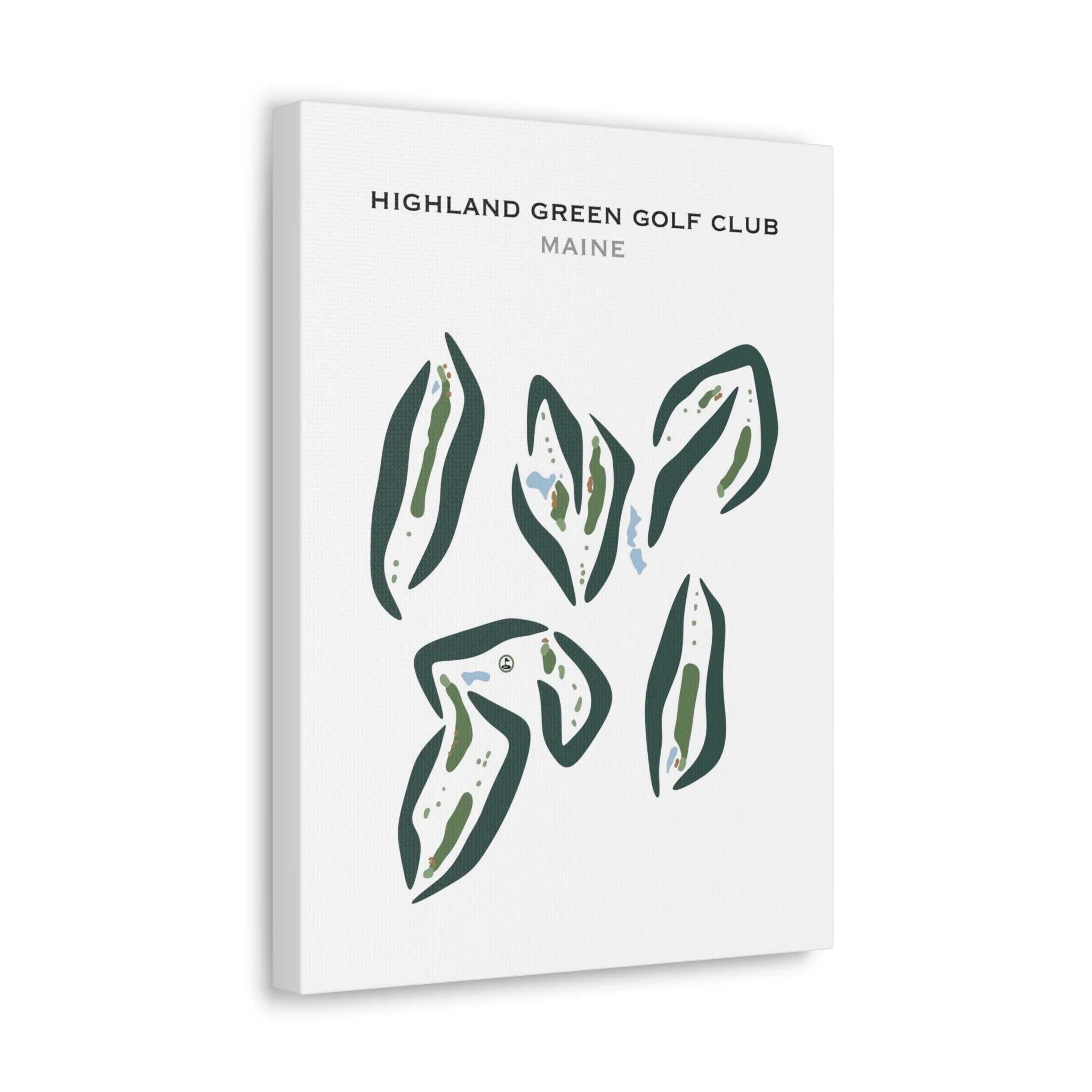 Highland Green Golf Club, Maine - Printed Golf Courses