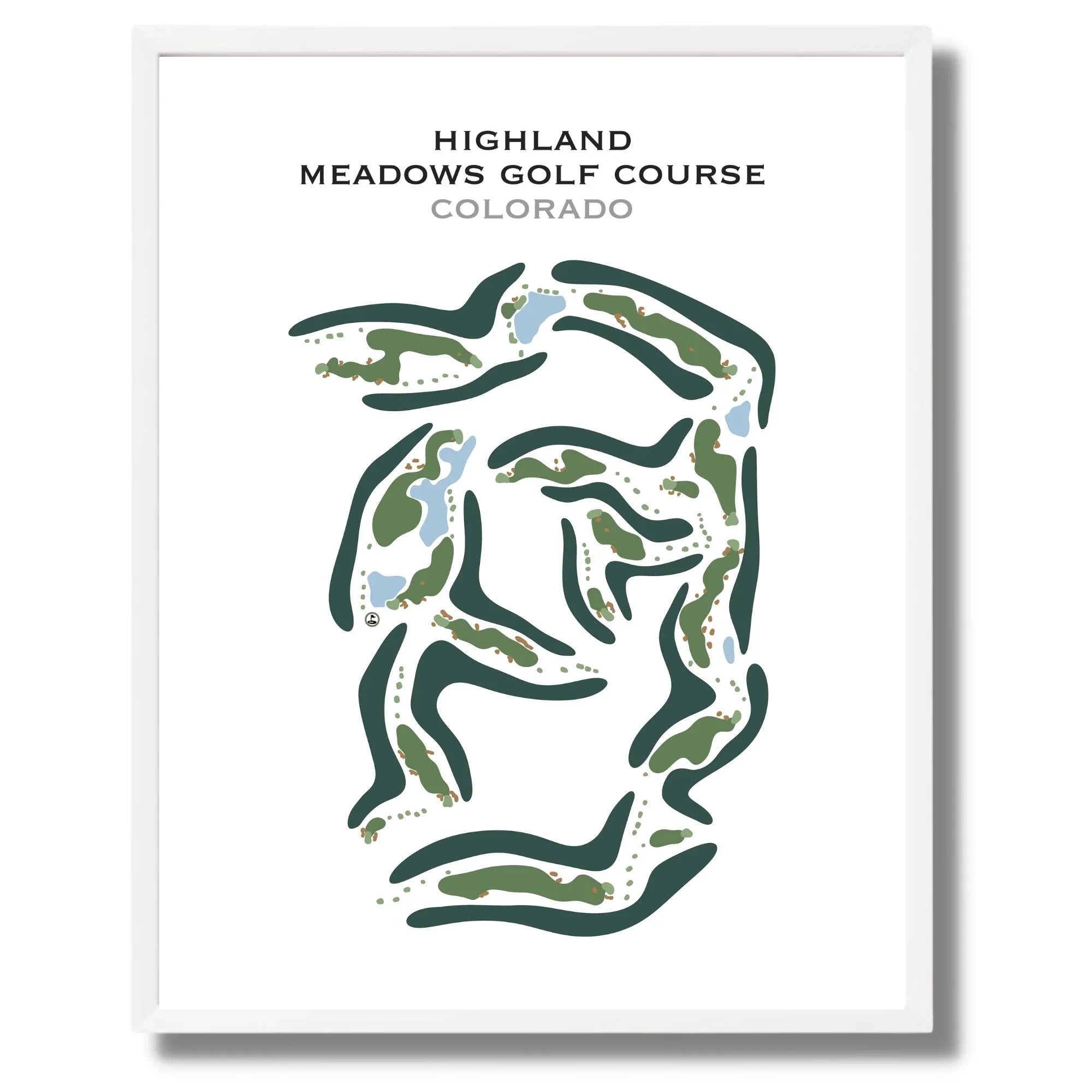 Highland Meadows Golf Course, Colorado - Printed Golf Course