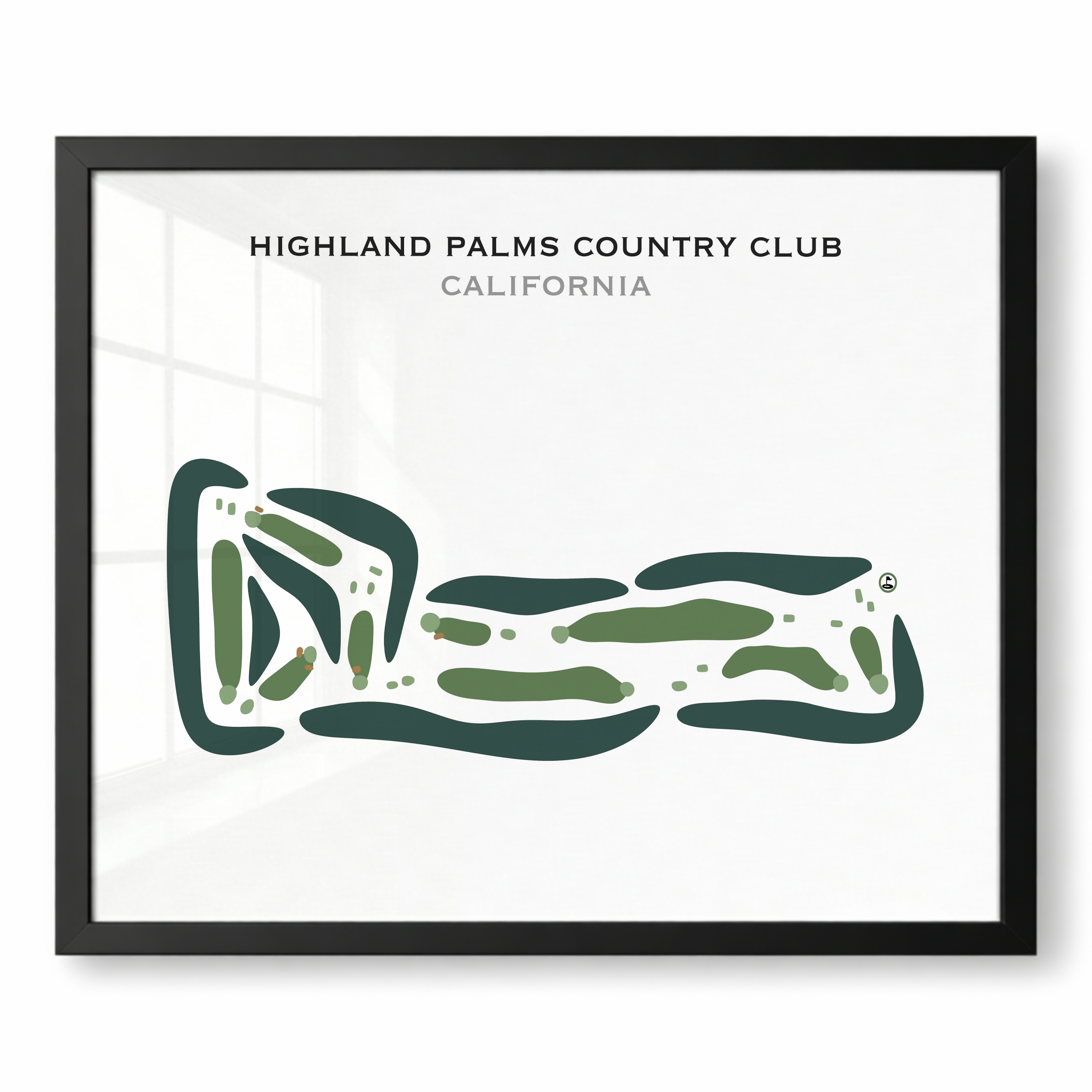 Highland Palms Country Club, California - Printed Golf Courses