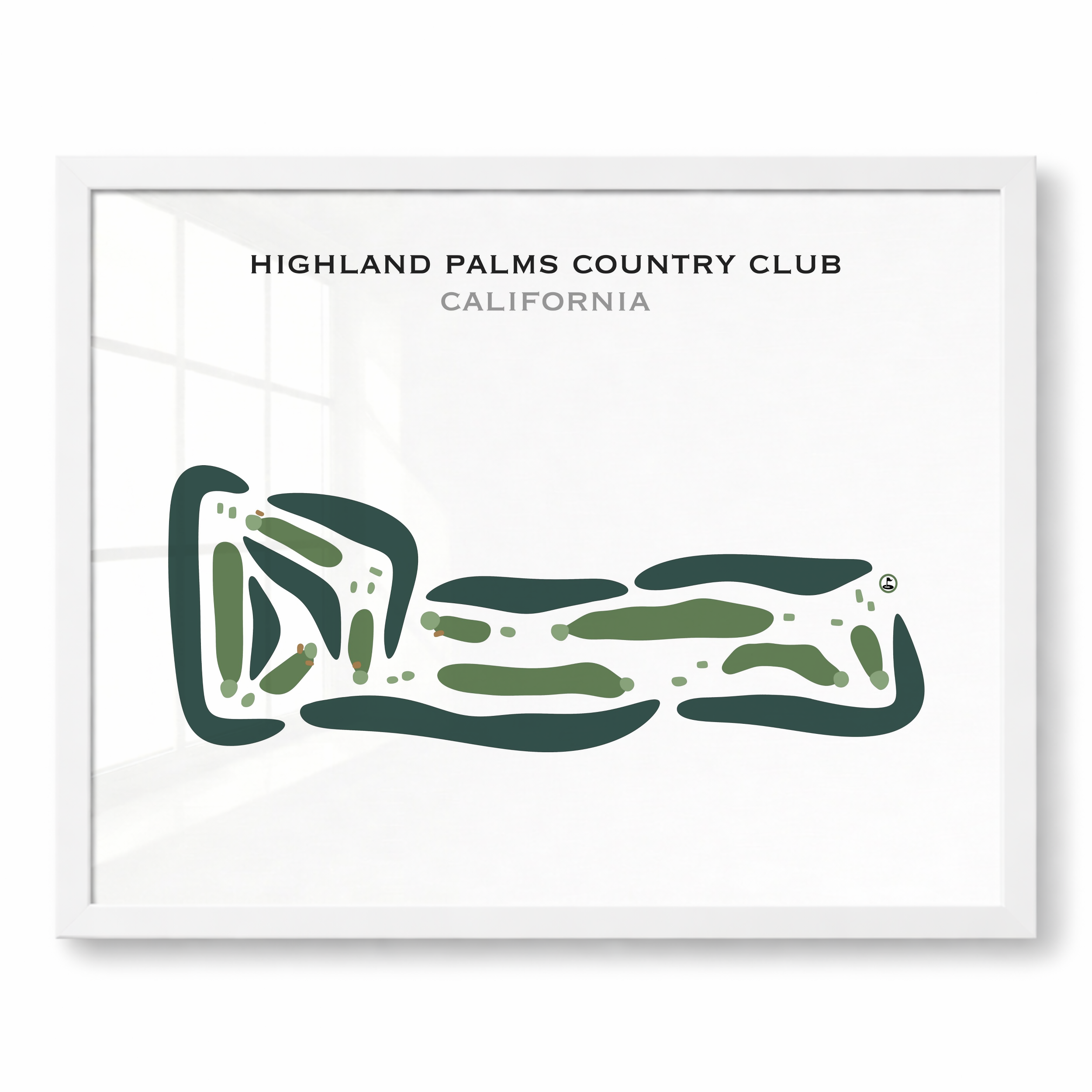 Highland Palms Country Club, California - Printed Golf Courses