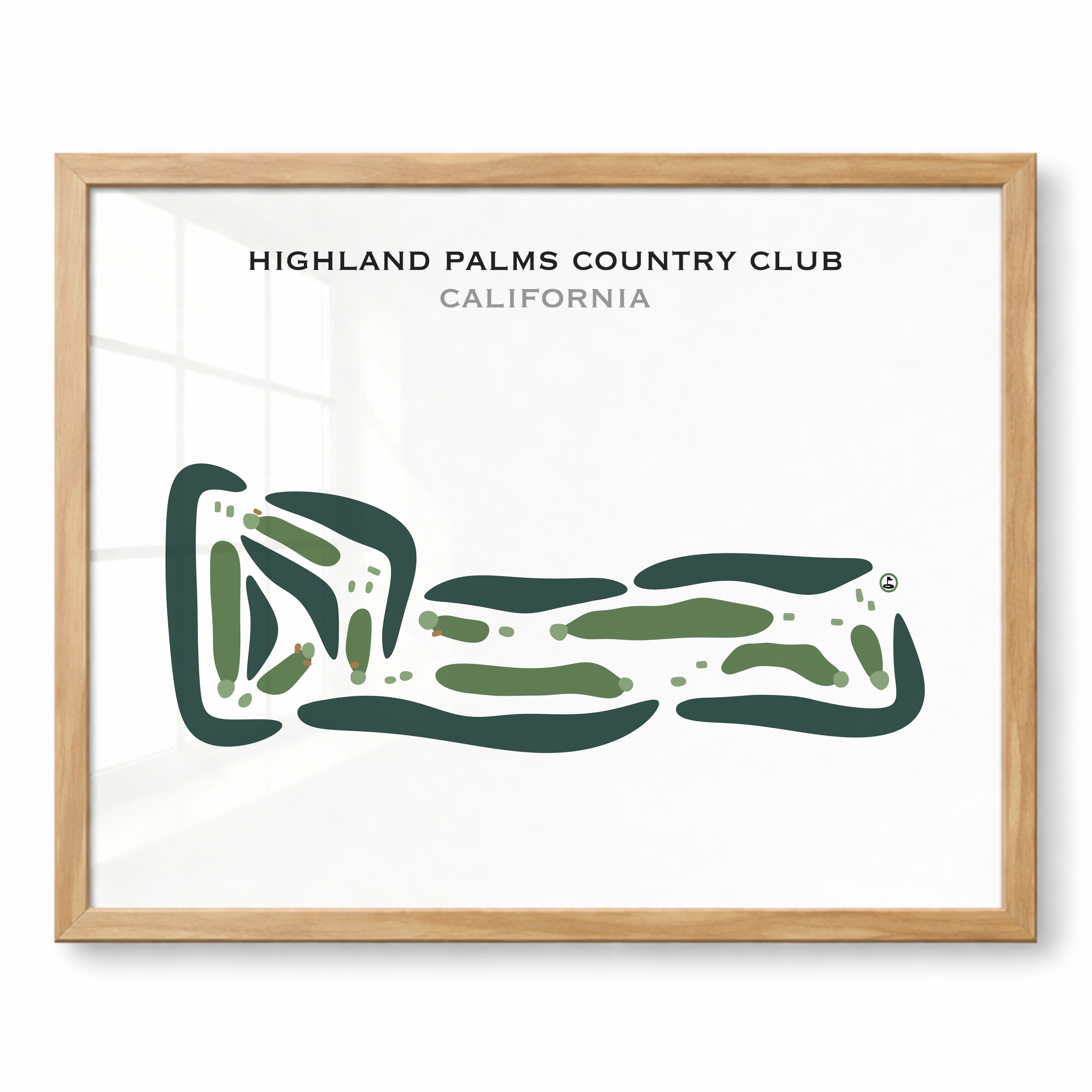 Highland Palms Country Club, California - Printed Golf Courses