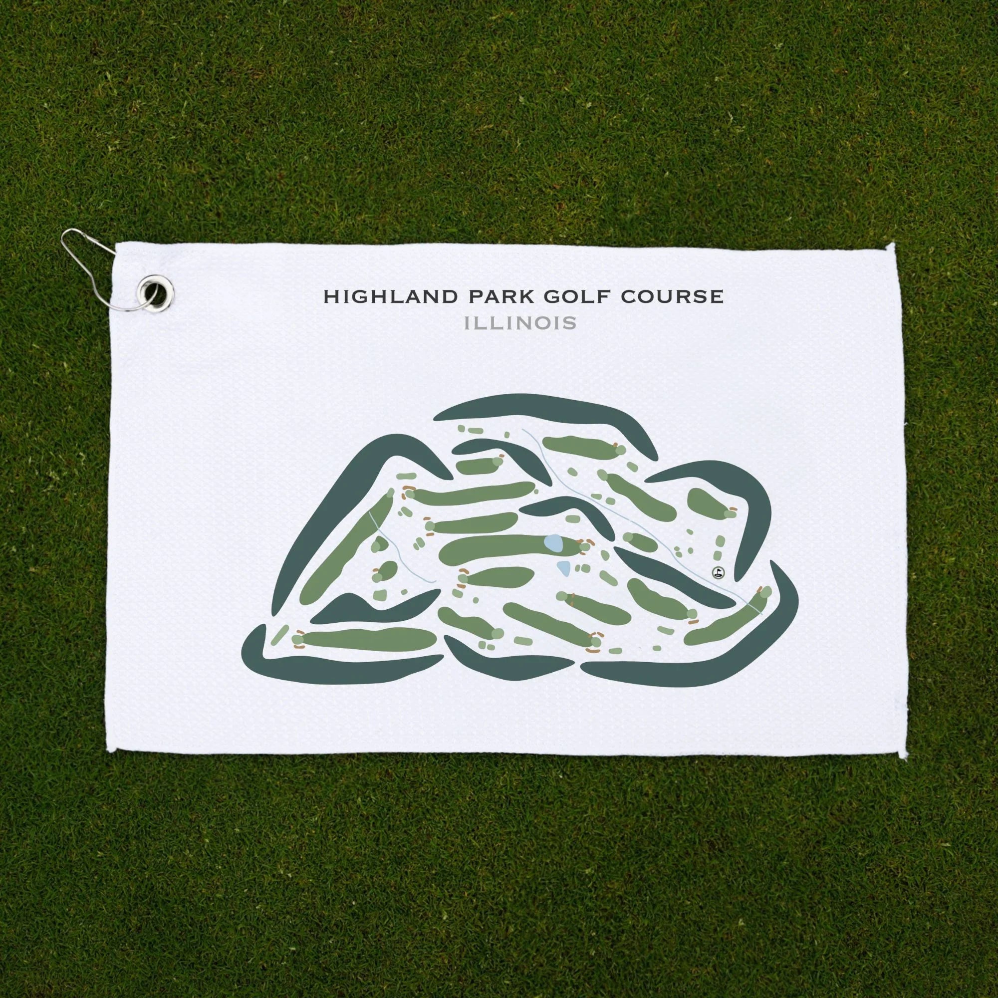 Highland Park Golf Course, Illinois - Printed Golf Courses