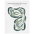 Highland Ridge Golf Club, Wisconsin - Printed Golf Courses