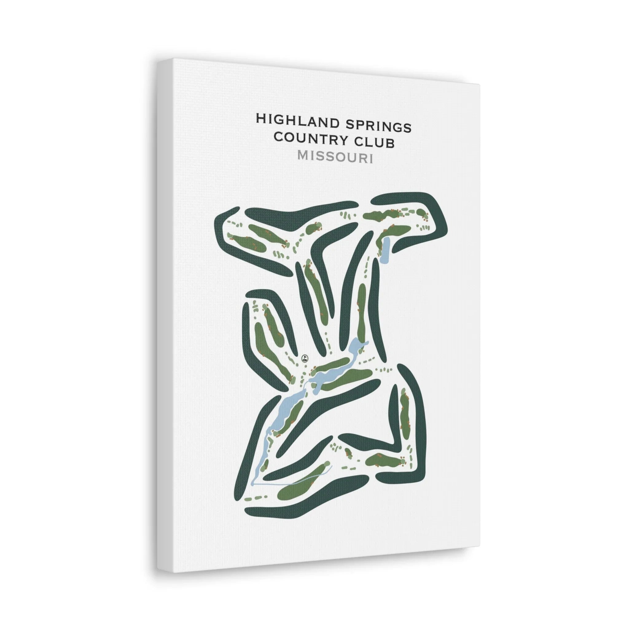 Highland Springs Country Club, Missouri - Printed Golf Courses