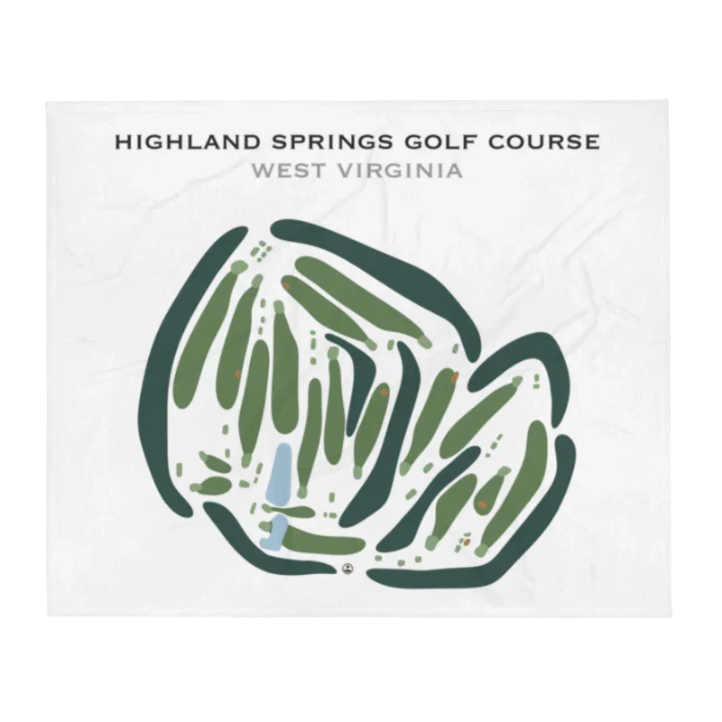 Highland Springs Golf Course, West Virginia - Printed Golf Courses