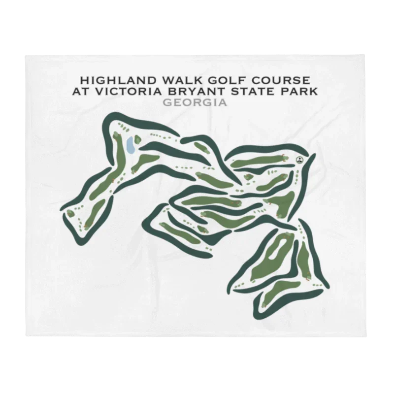 Highland Walk Golf Course at Victoria Bryant, Georgia - Printed Golf Courses