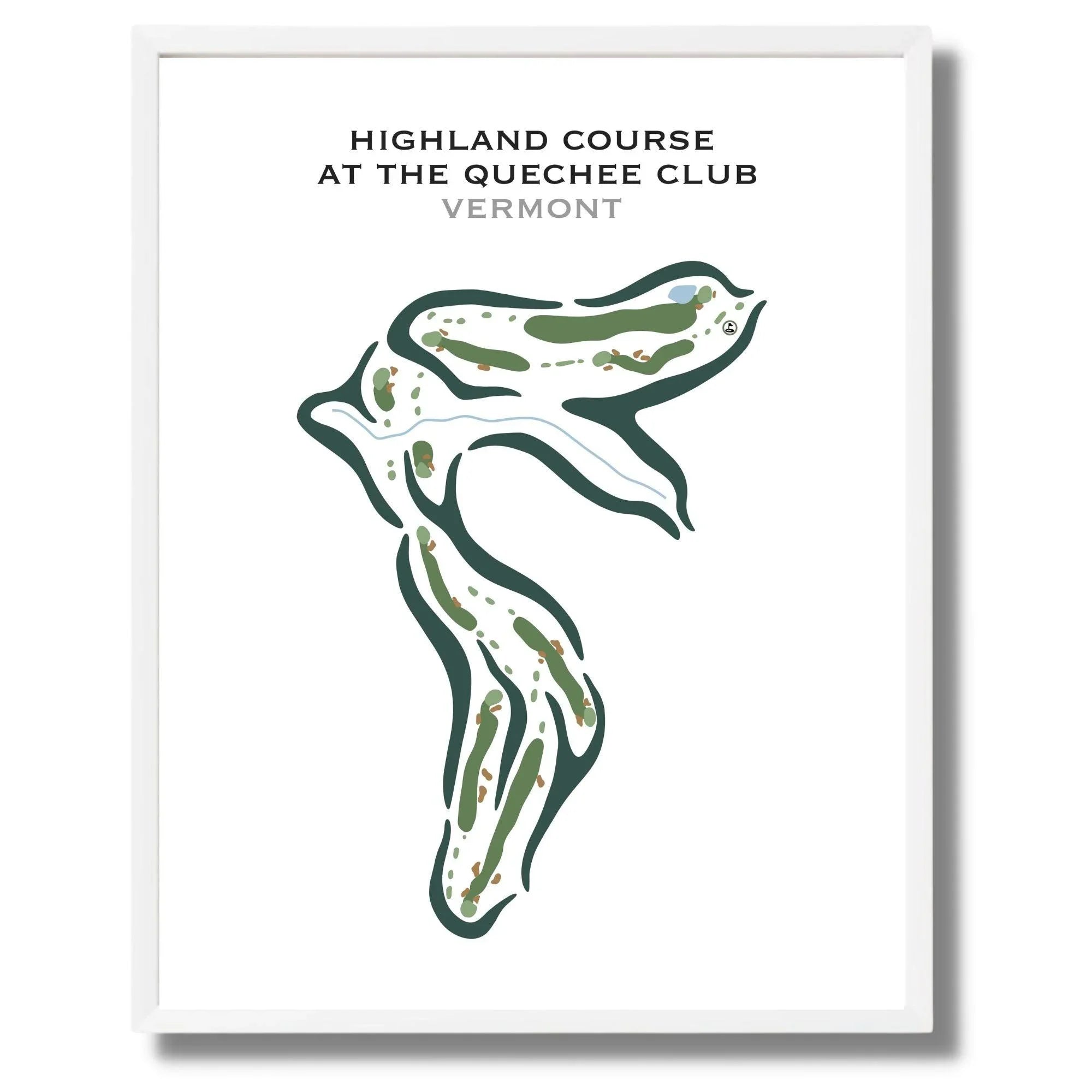 Highland Course at the Quechee Club, Vermont - Printed Golf Courses