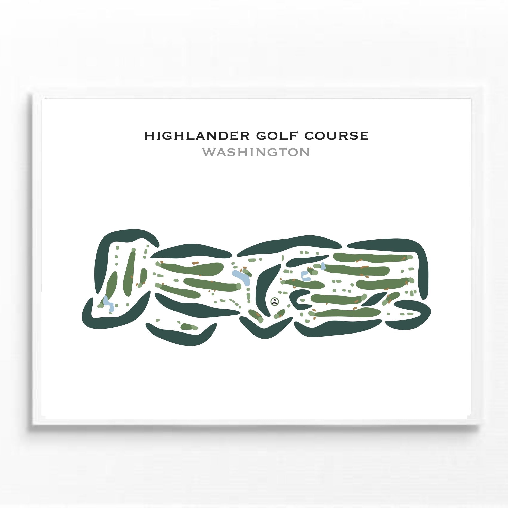 Highlander Golf Course, Washington - Printed Golf Courses
