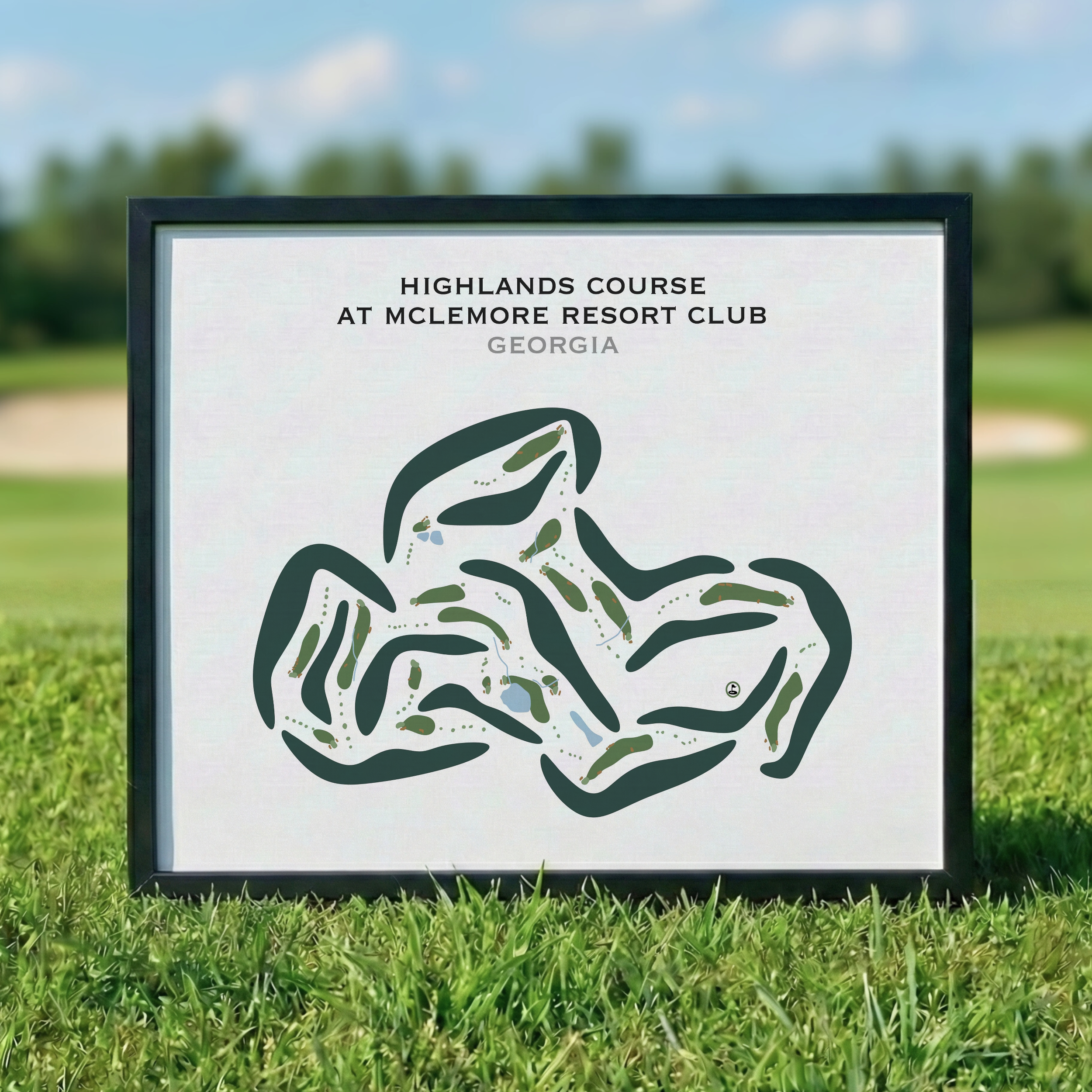 Highlands Course at McLemore Resort, Georgia - Printed Golf Courses