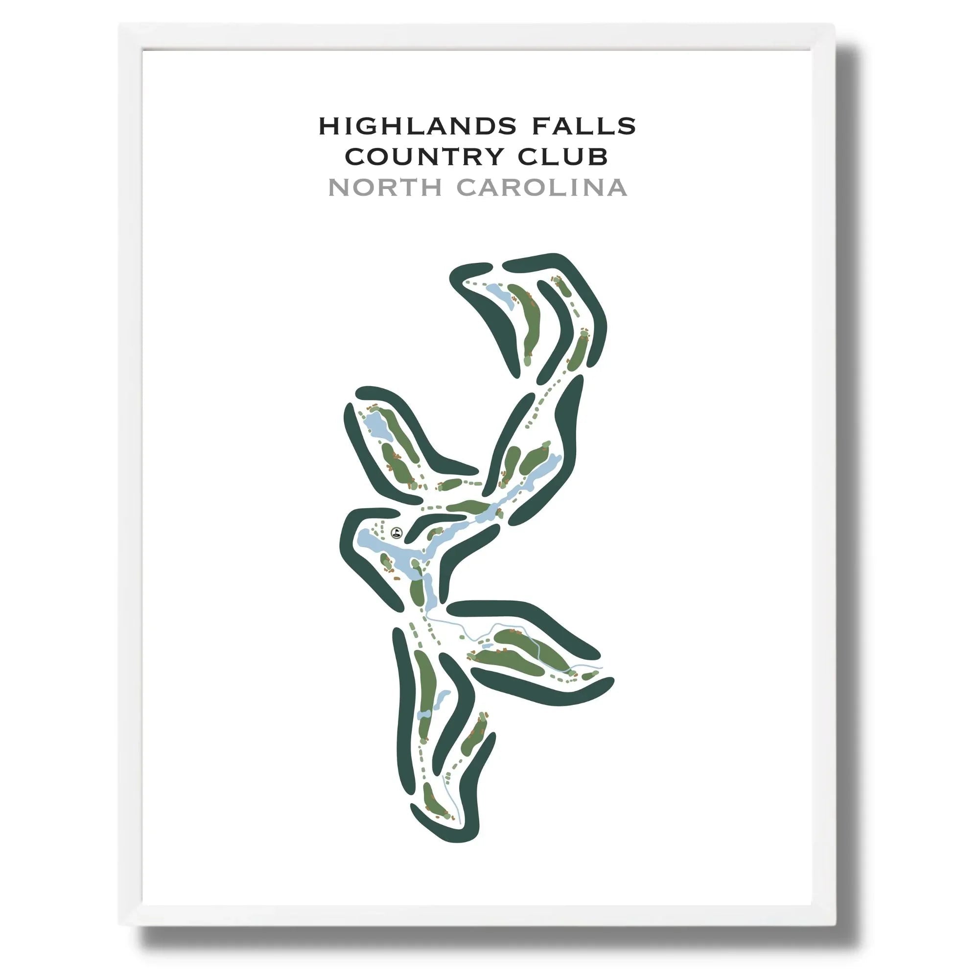 Highlands Falls Country Club, North Carolina - Printed Golf Courses