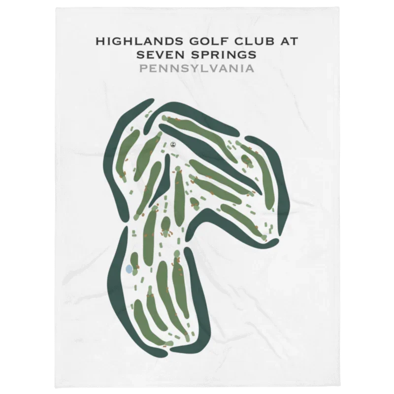 Highlands Golf Club at Seven Springs, Pennsylvania - Printed Golf Courses