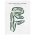 Highlands Golf Course, Montana - Printed Golf Courses
