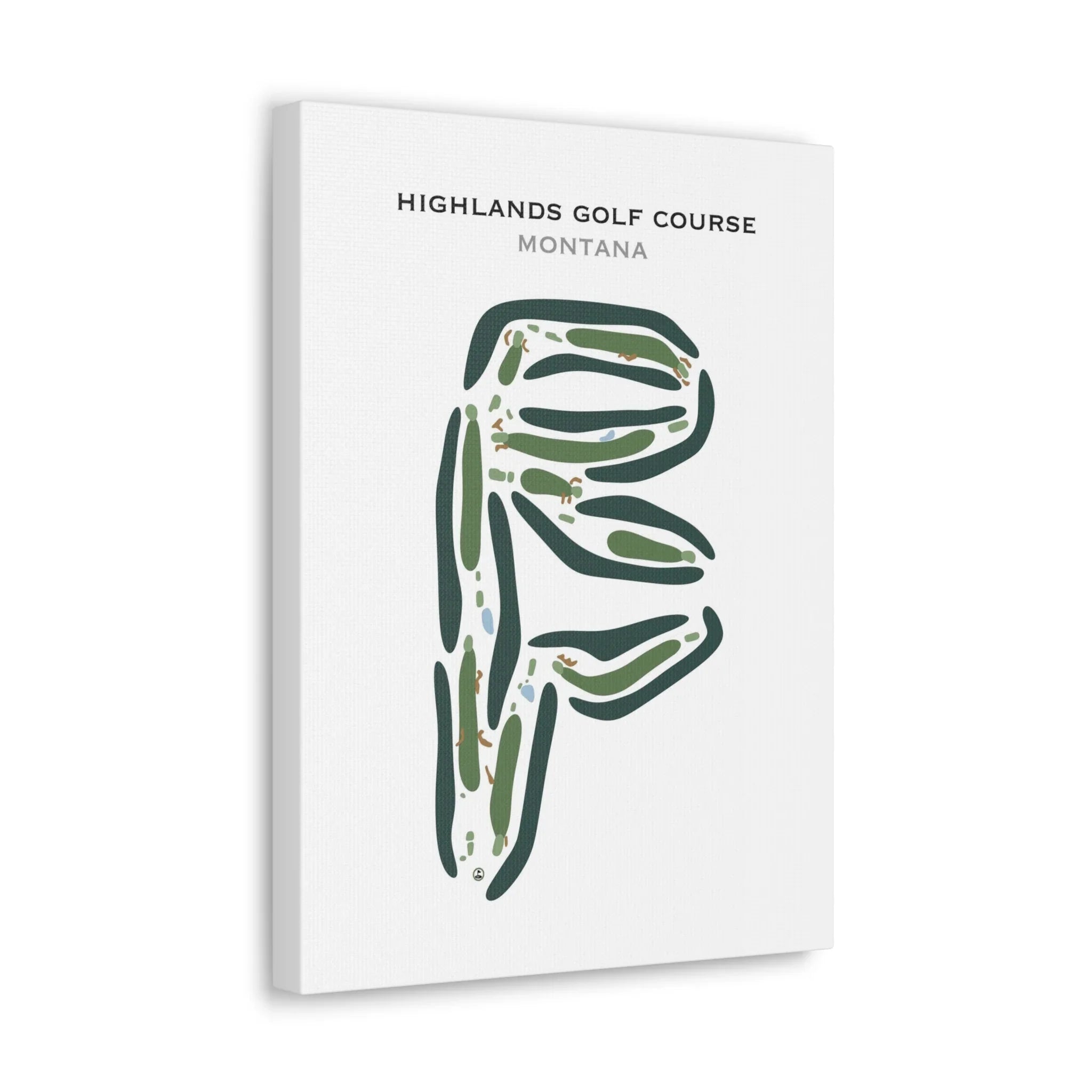 Highlands Golf Course, Montana - Printed Golf Courses