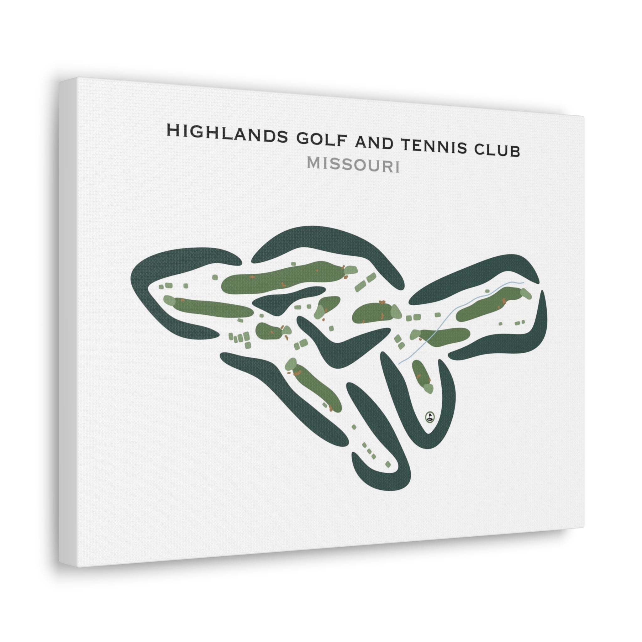Highlands Golf & Tennis Club, Missouri - Printed Golf Courses