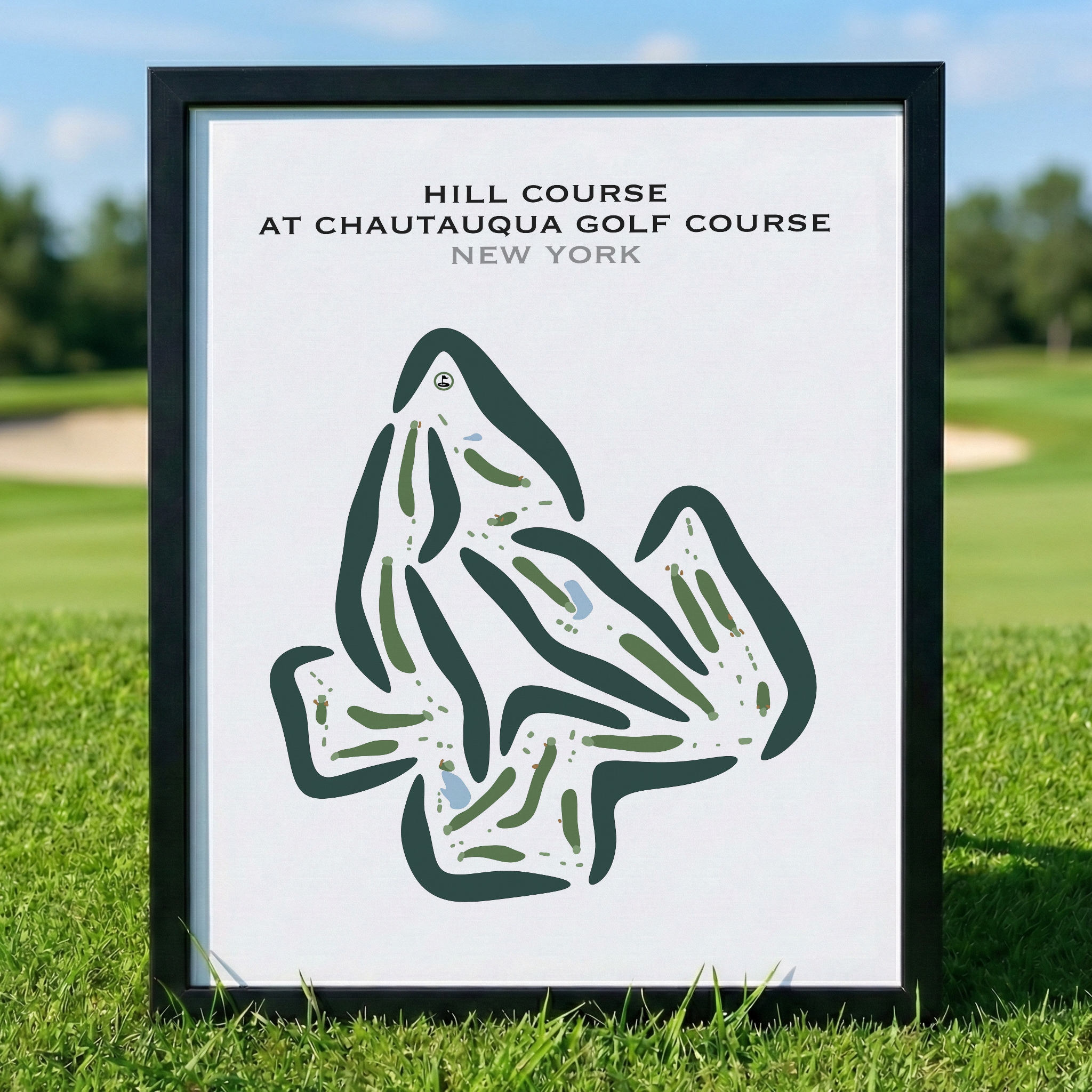 Hill Course at Chautauqua Golf Course, New York - Printed Golf Courses