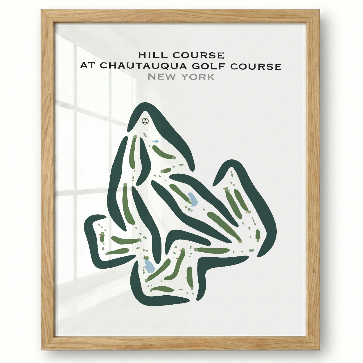 Hill Course at Chautauqua Golf Course, New York - Printed Golf Courses