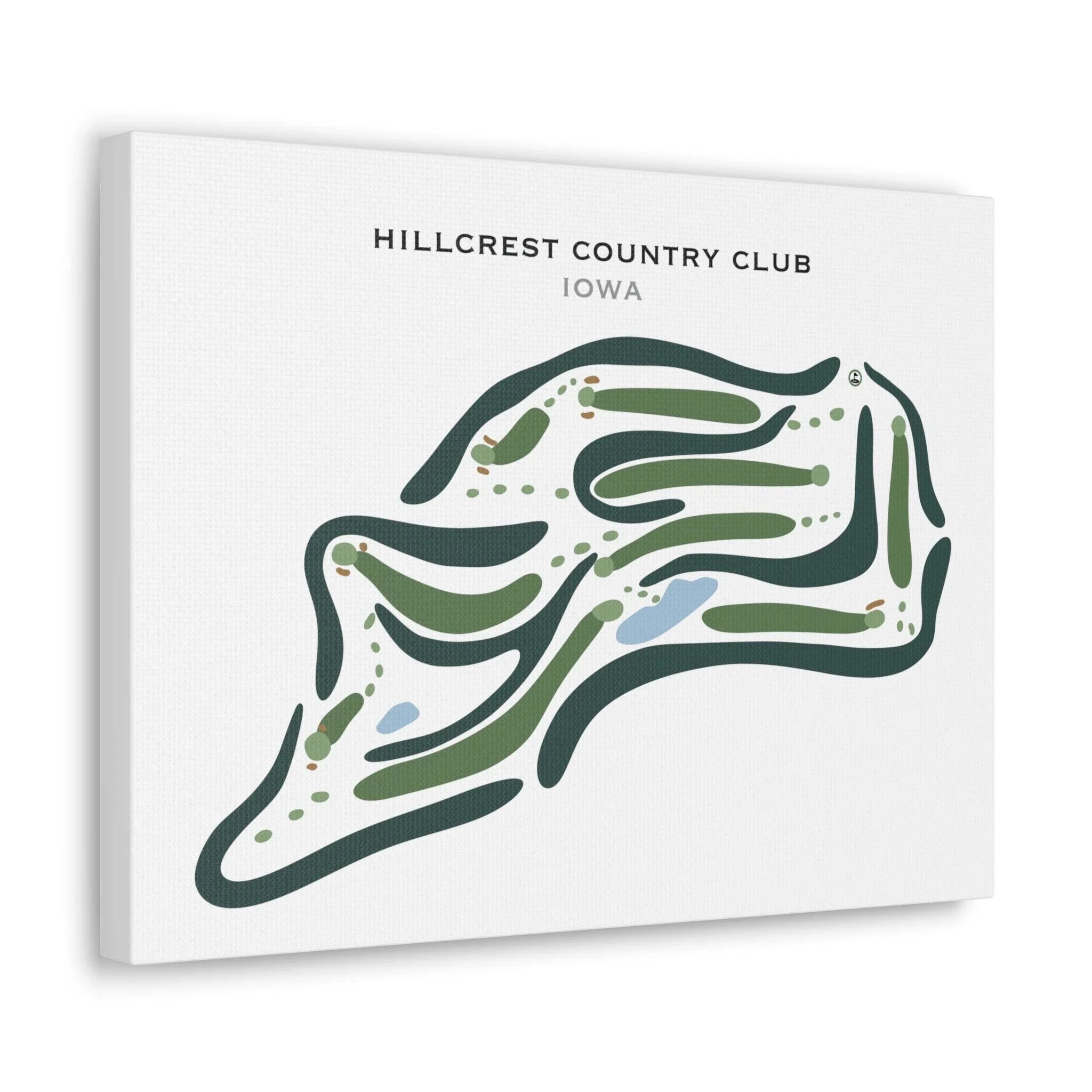 Hillcrest Country Club, Iowa - Printed Golf Courses