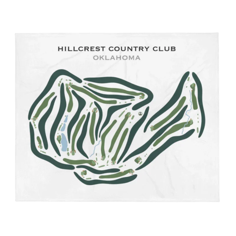 Hillcrest Country Club, Oklahoma - Printed Golf Courses