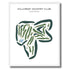 Hillcrest Country Club, Indiana - Printed Golf Courses