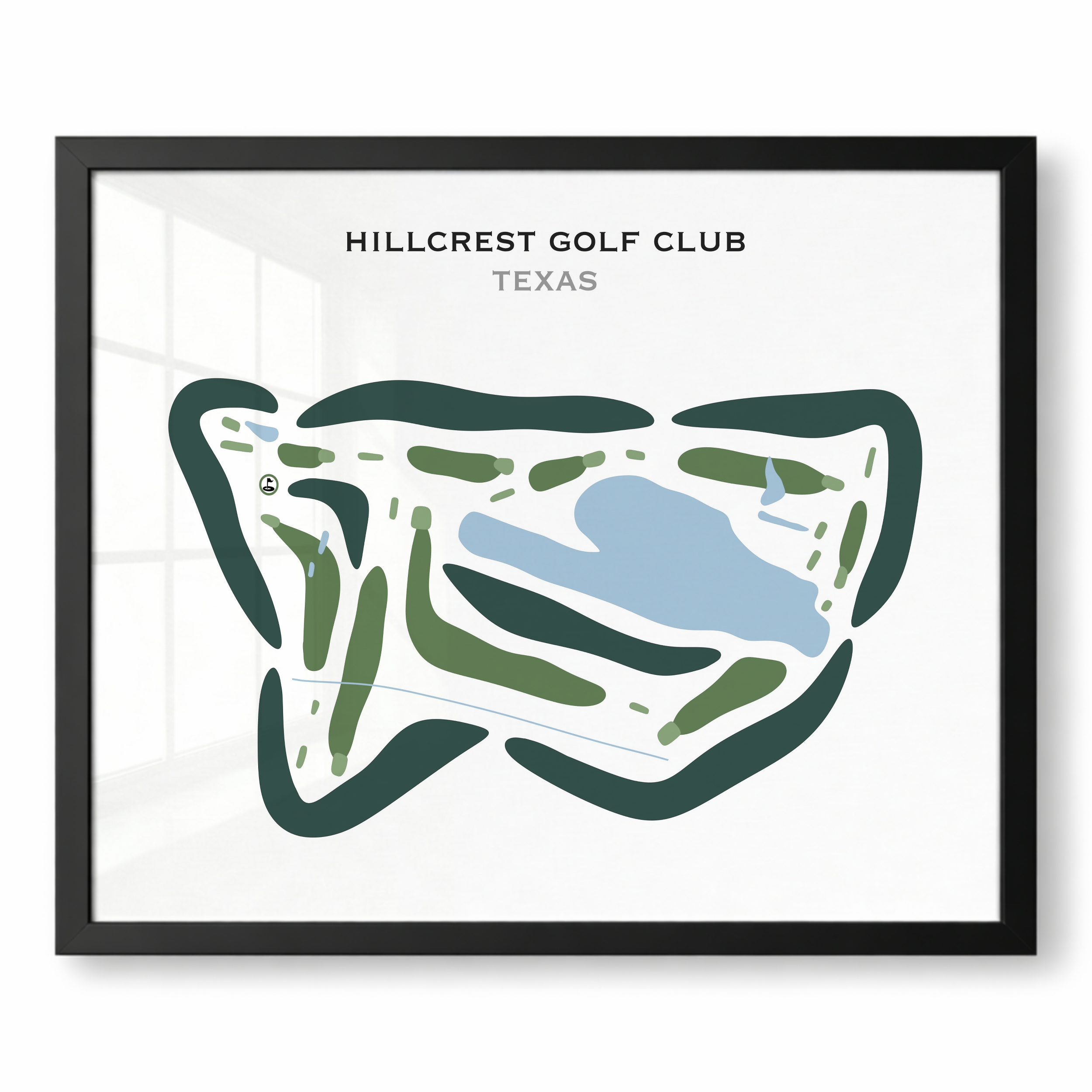 Hillcrest Golf Club, Texas - Printed Golf Courses
