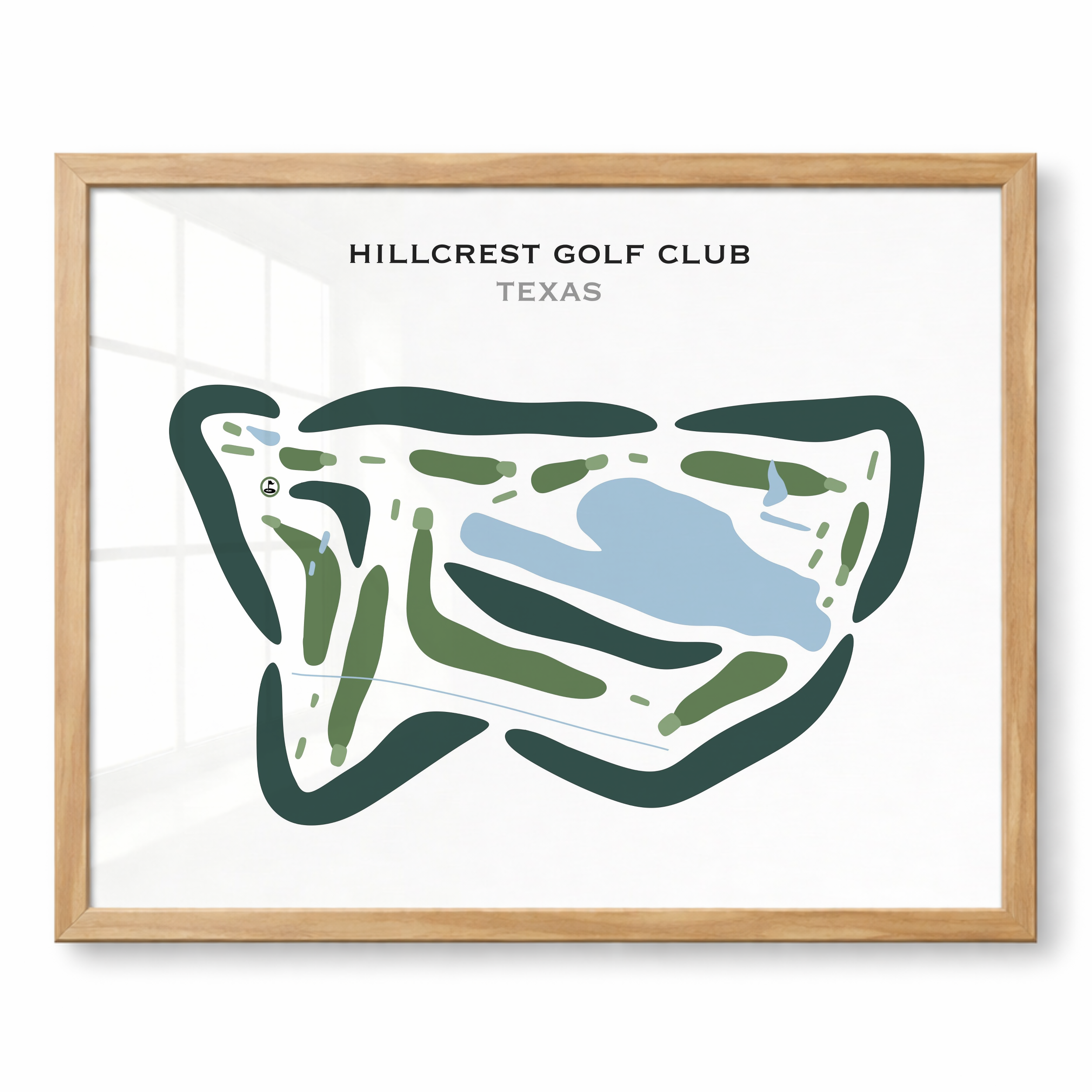 Hillcrest Golf Club, Texas - Printed Golf Courses