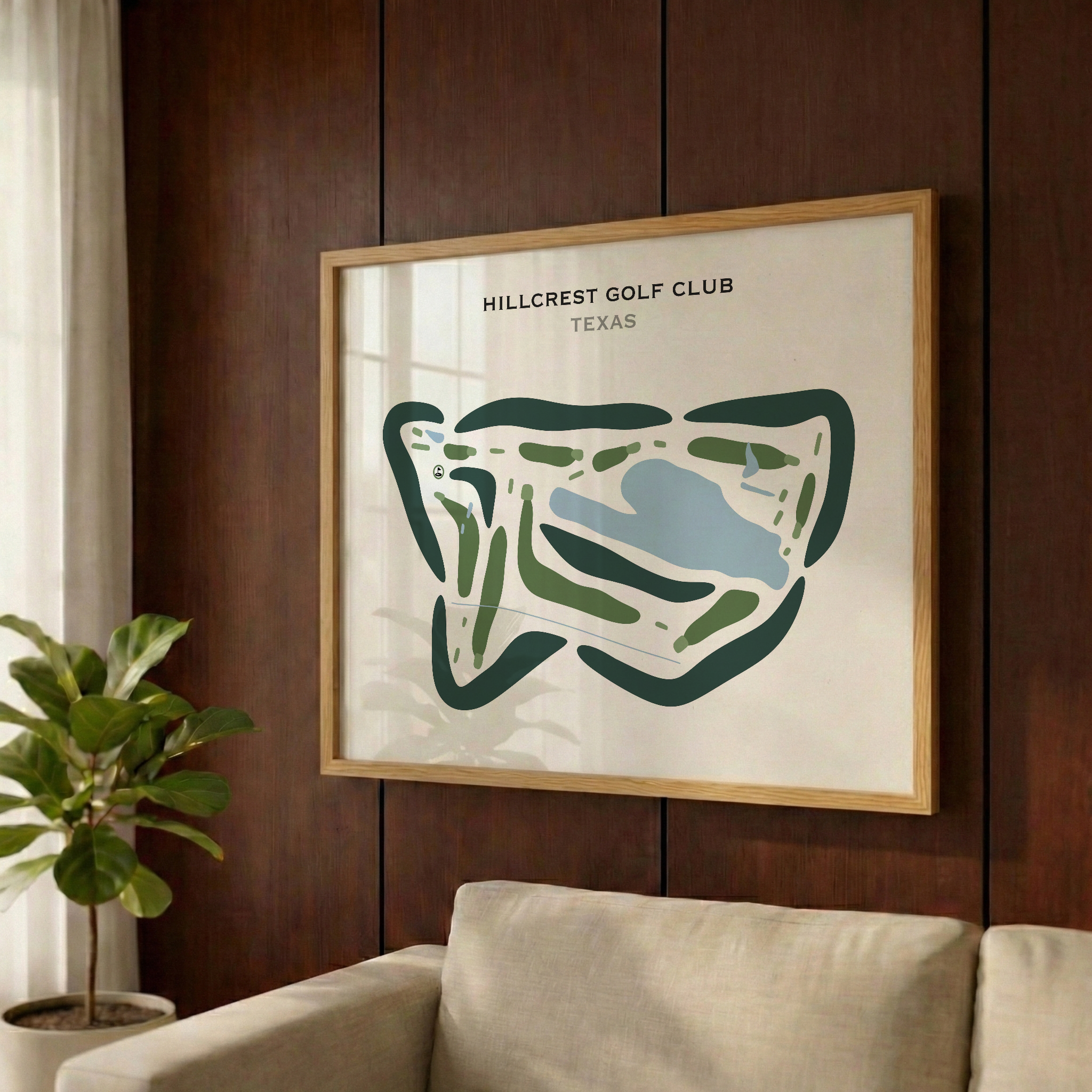 Hillcrest Golf Club, Texas - Printed Golf Courses