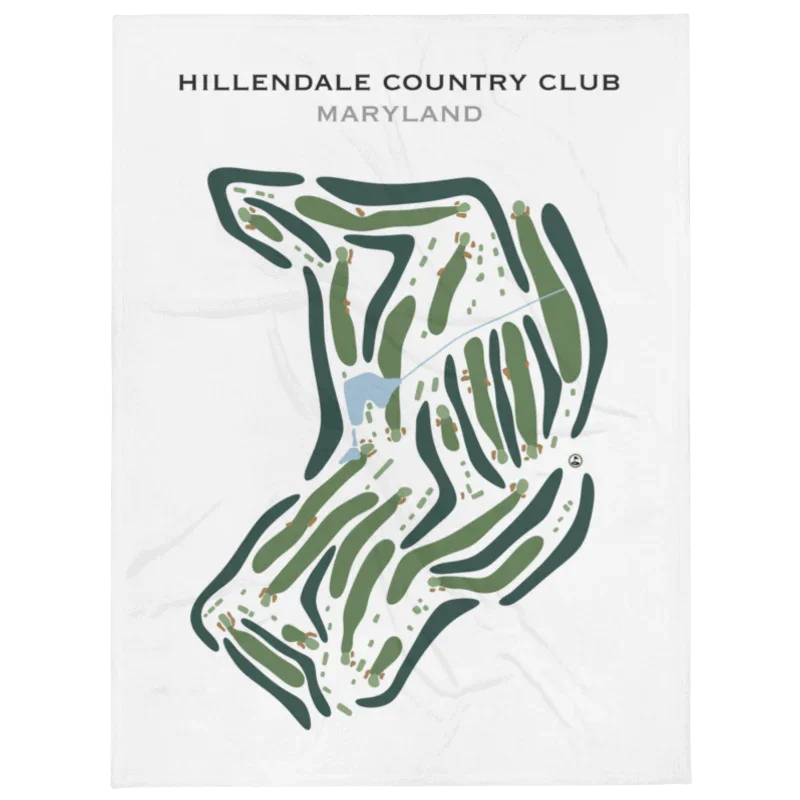 Hillendale Country Club, Maryland - Printed Golf Course