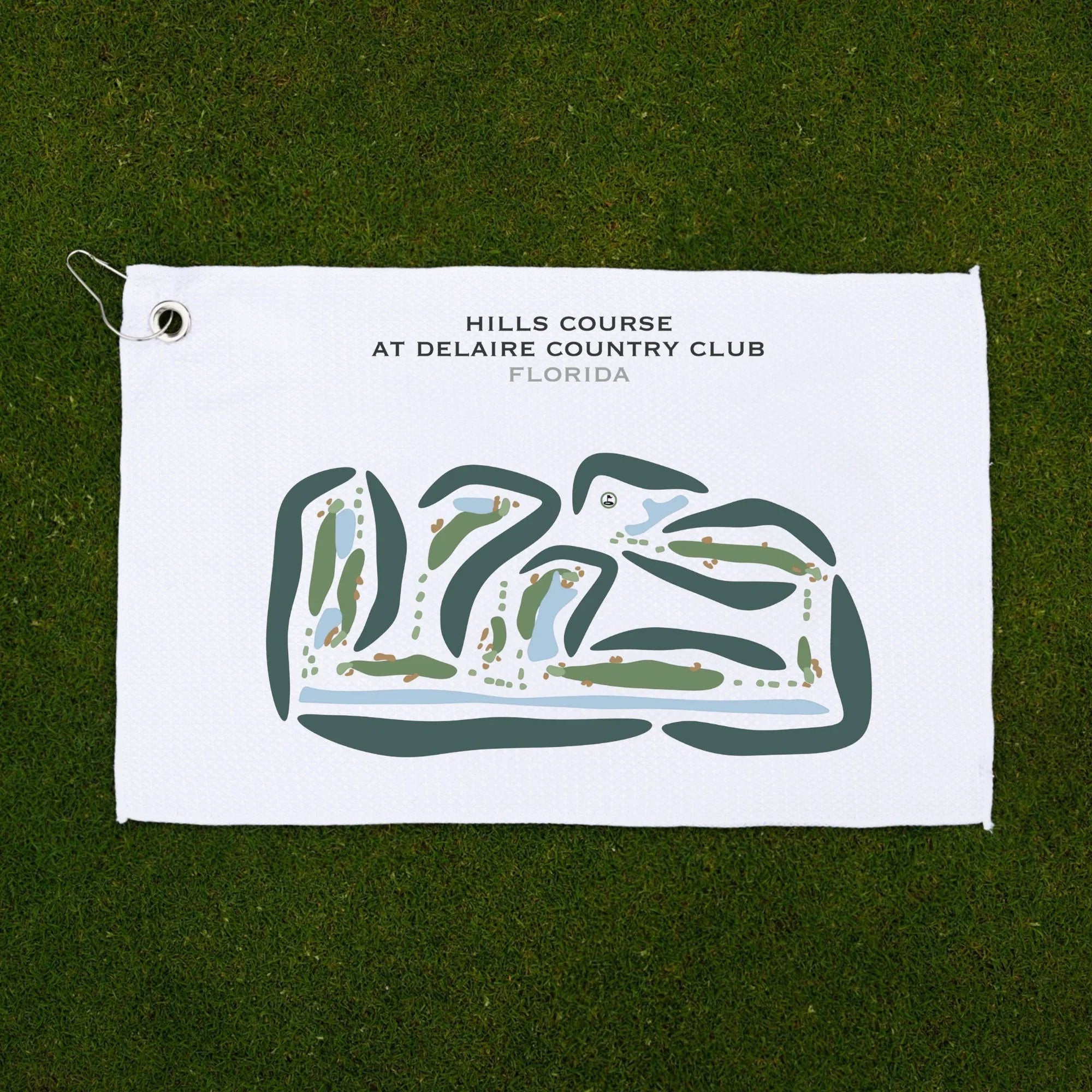 Hills Course at Delaire Country Club, Florida - Printed Golf Courses